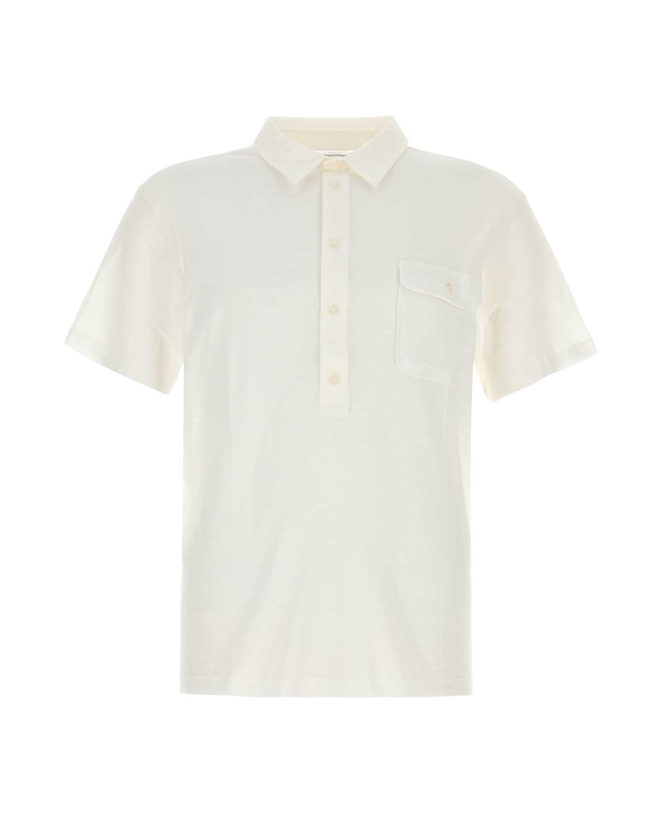 Gimaguas White Cotton Tristan Polo Shirt - WHITE