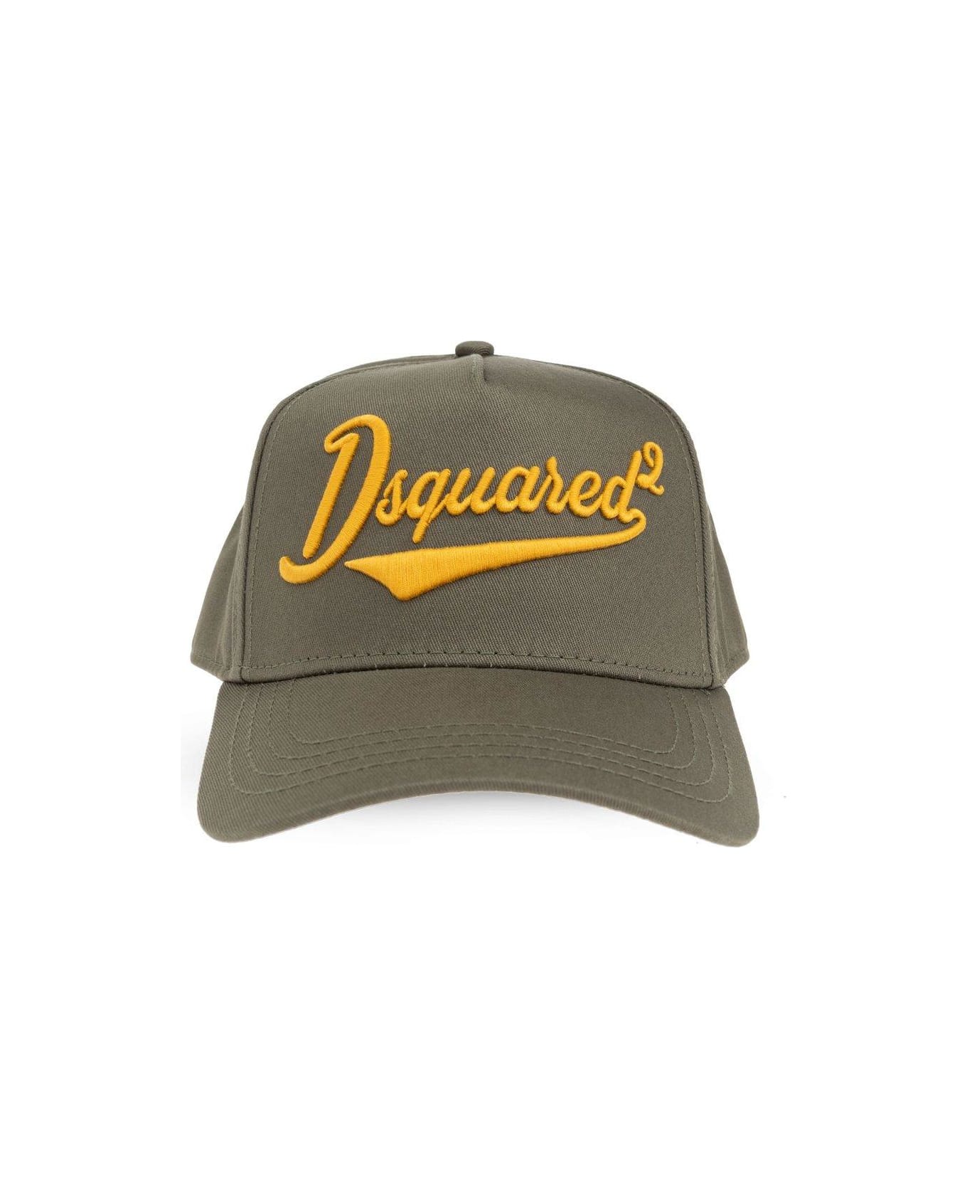 Dsquared2 Logo-embroidered Curved Peak Baseball Cap - Green