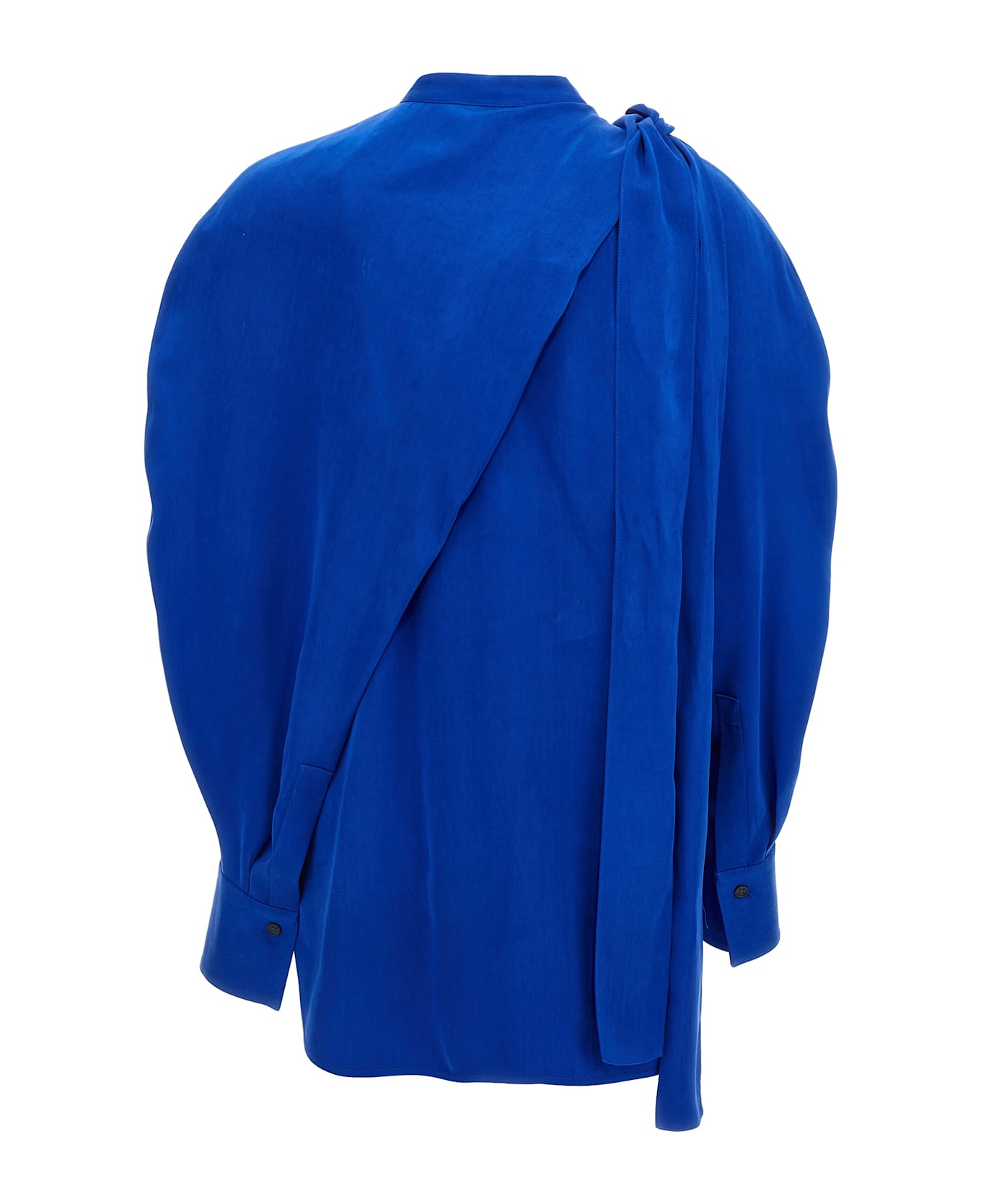 Ferragamo Asymmetric Shirt - Blue