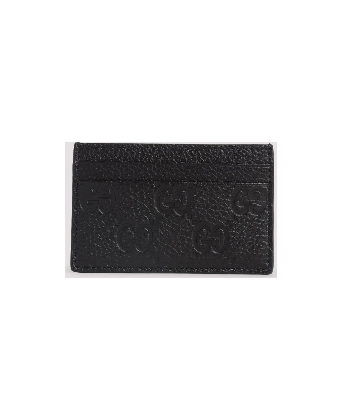 Gucci Imprint Credit Card Case - Black