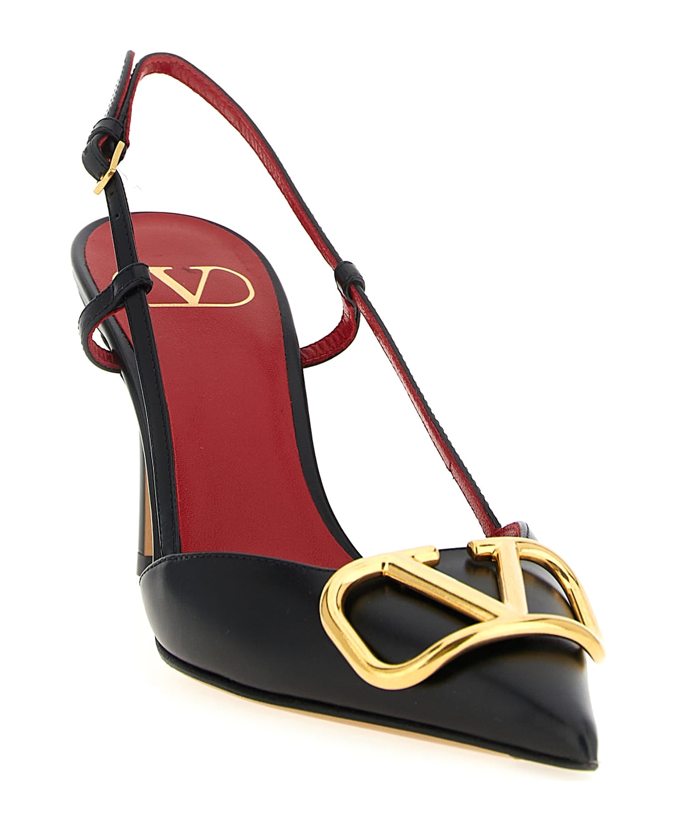 Valentino Garavani 'vlogo Signature' Slingback - Black  