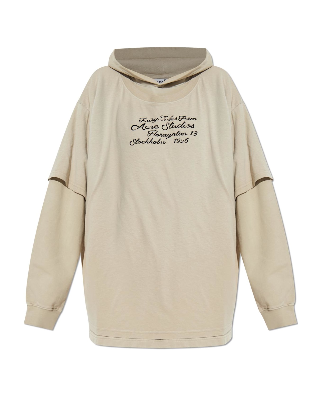 Acne Studios Hoodie - Dqz Faded Beige