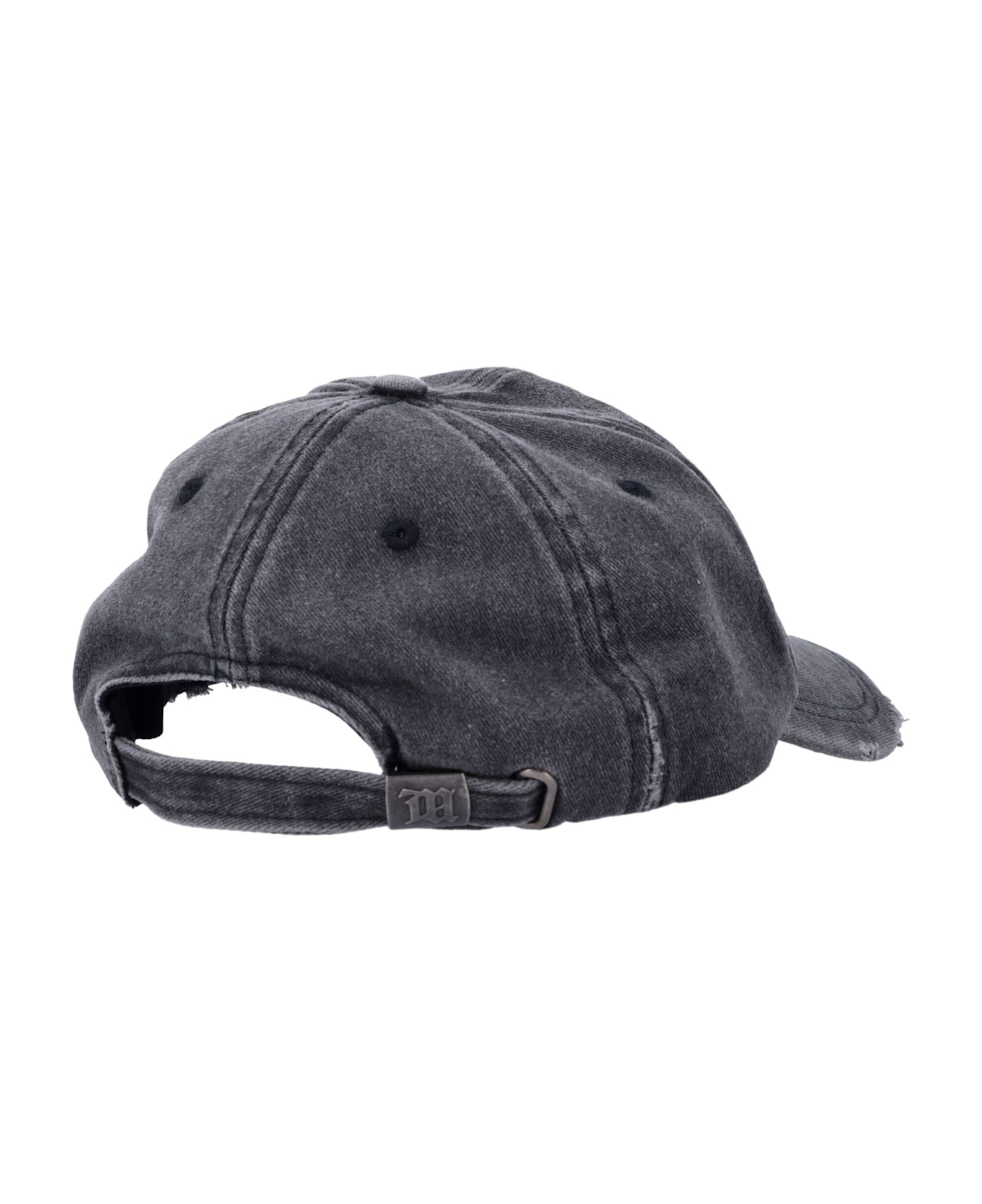MISBHV Distressed Baseball Cap - WASHED BLACK