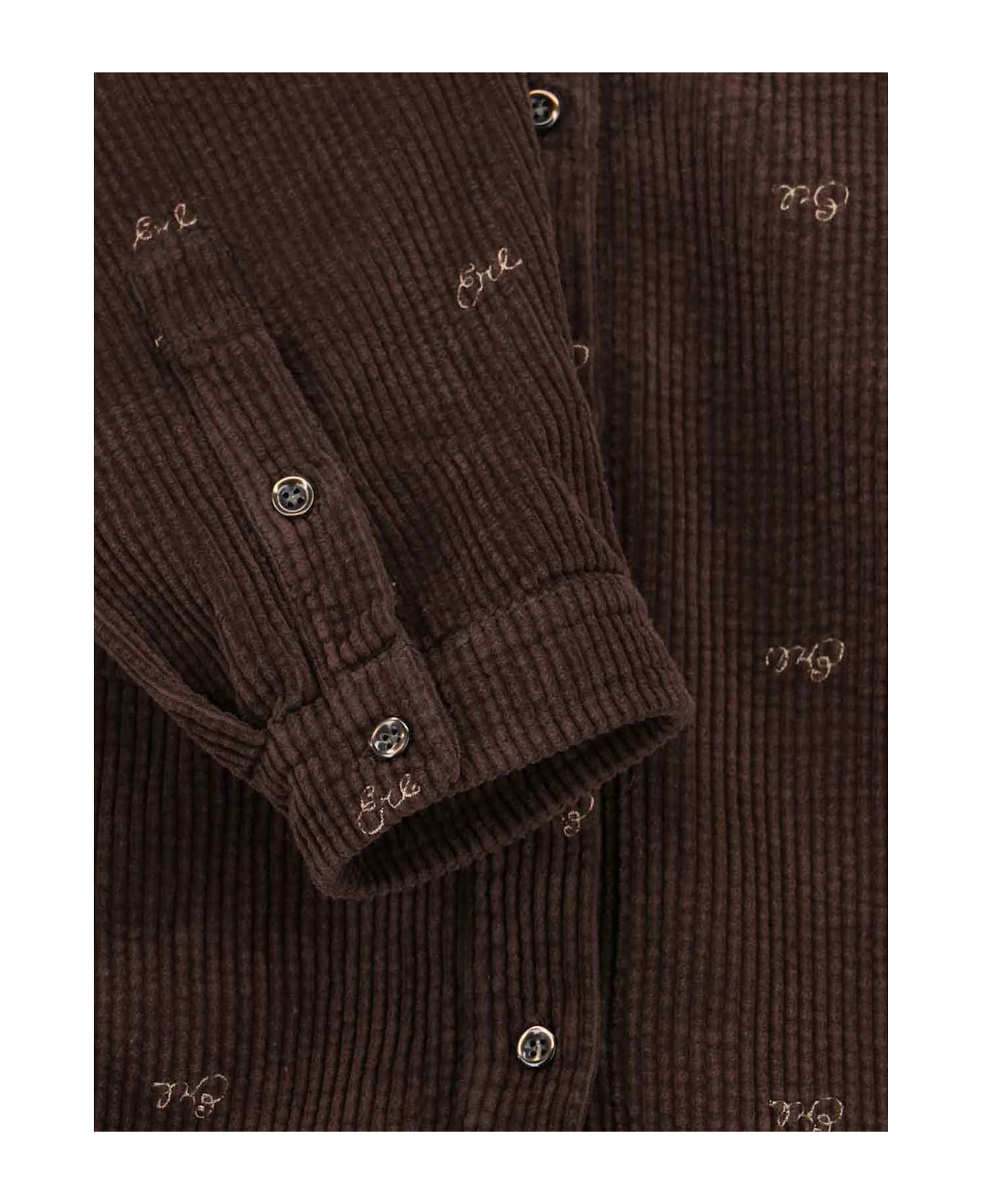 ERL Velvet Shirt - Brown