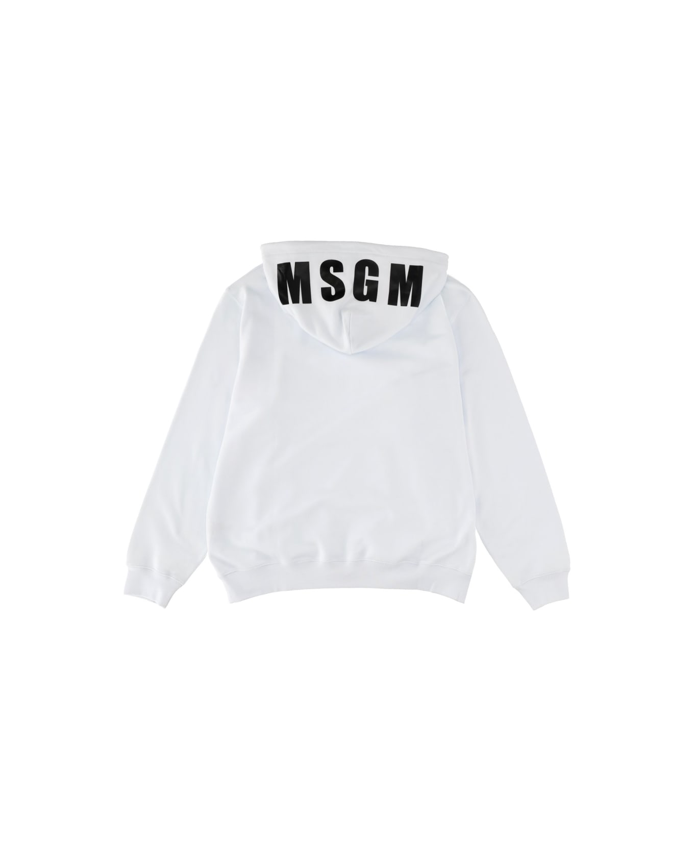 MSGM Sweatshirt With Logo - WHITE