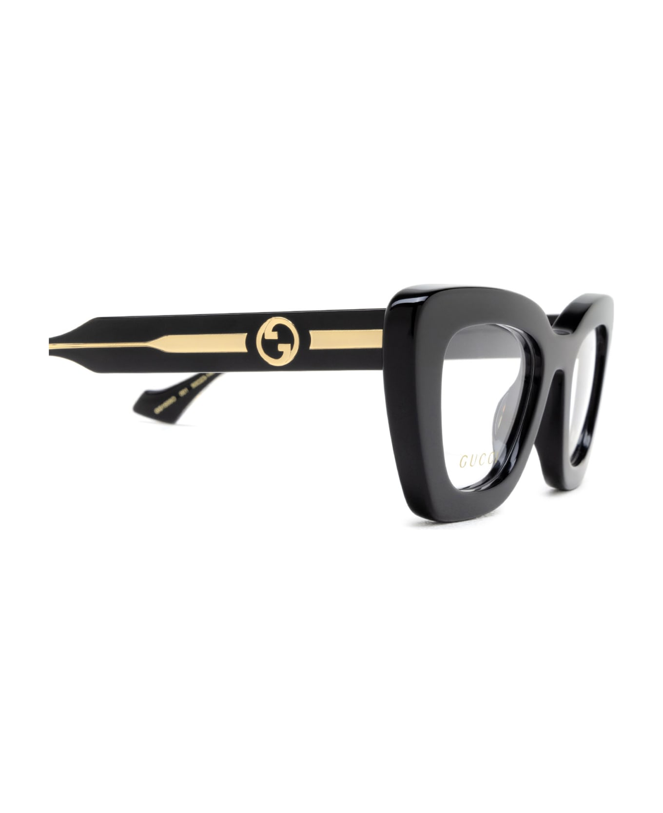 Gucci Eyewear Gg1555o Black Glasses - Black