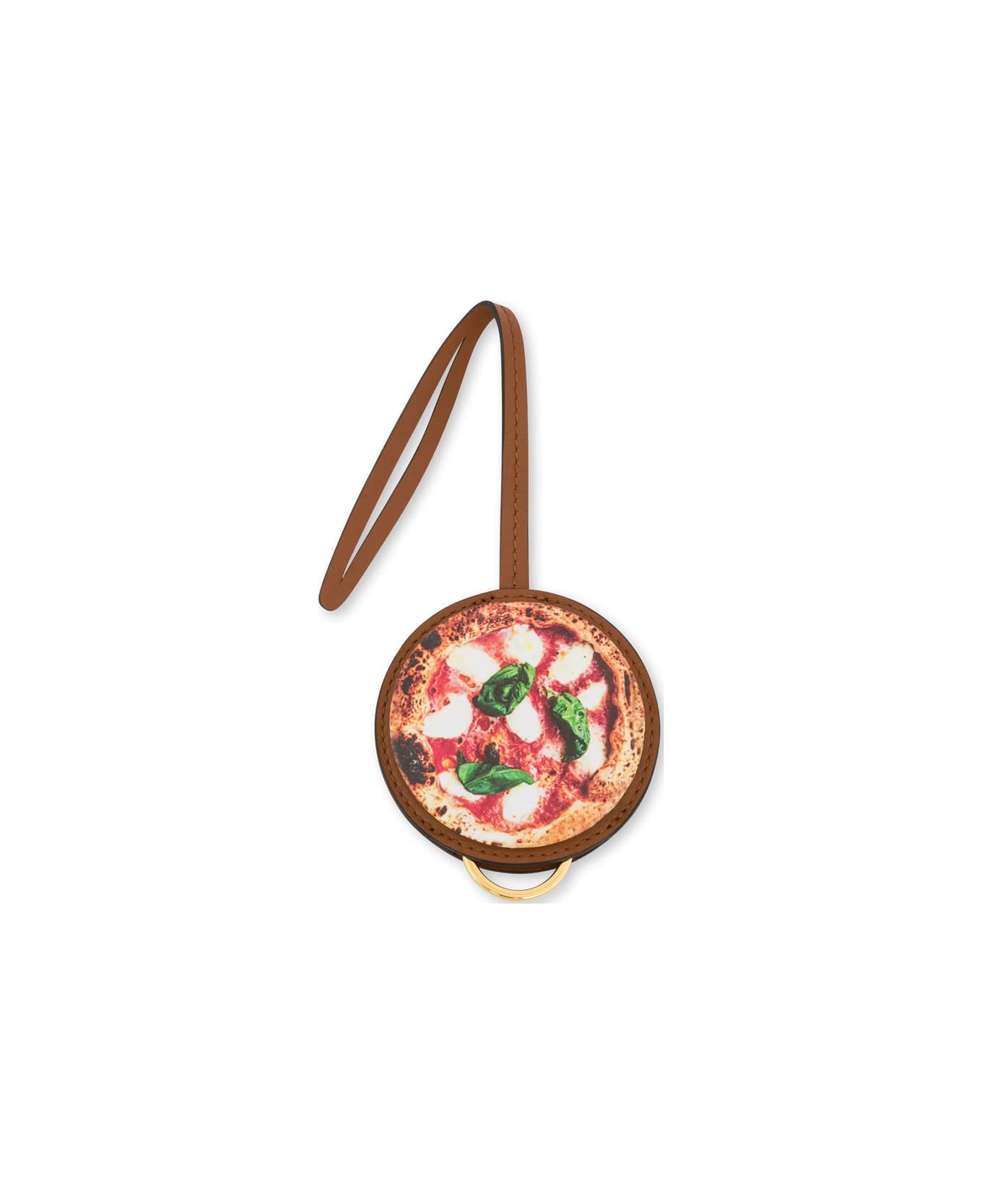 Moschino Keyring - BROWN/RED