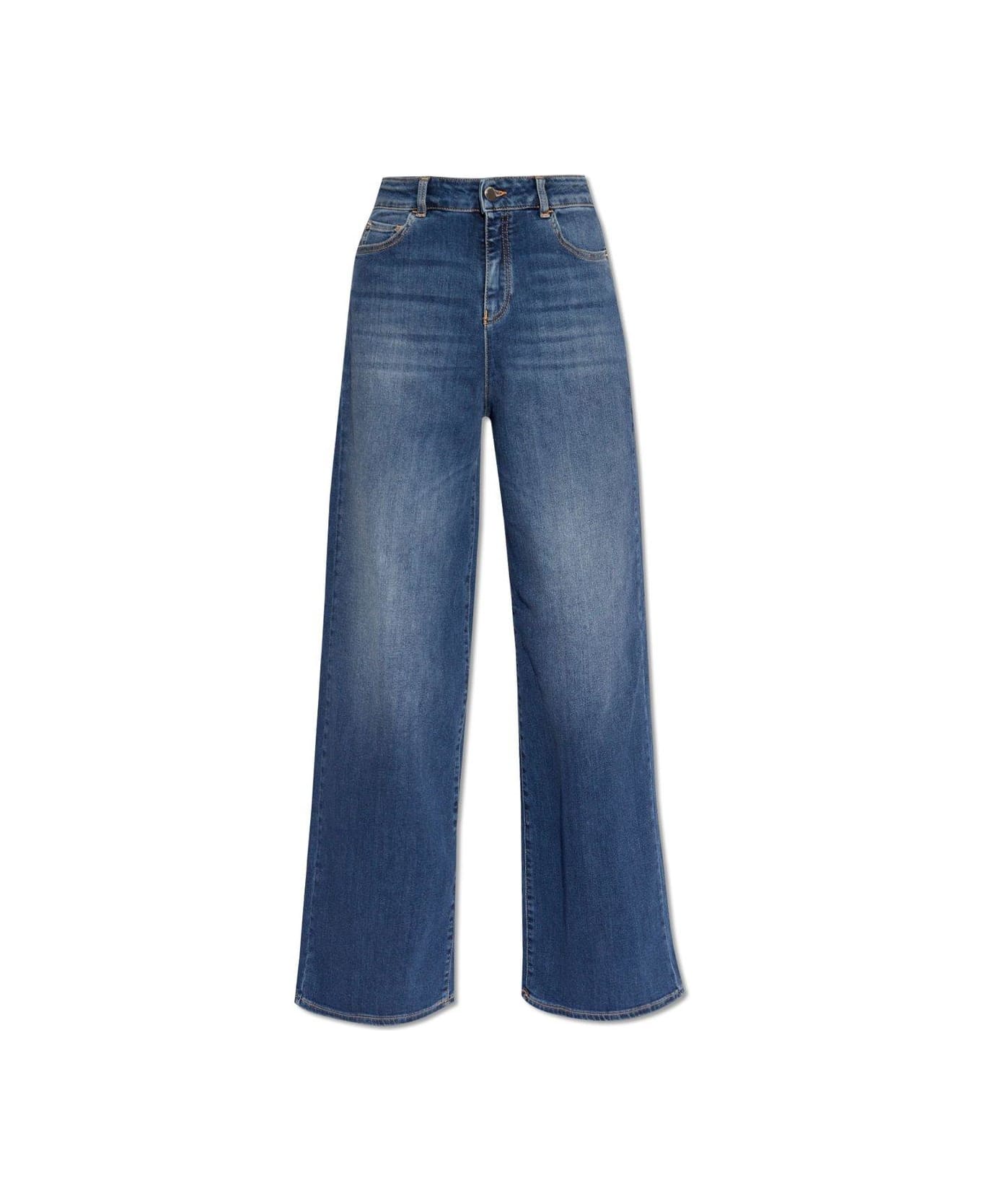 Emporio Armani Straight Leg Jeans - Blue デニム