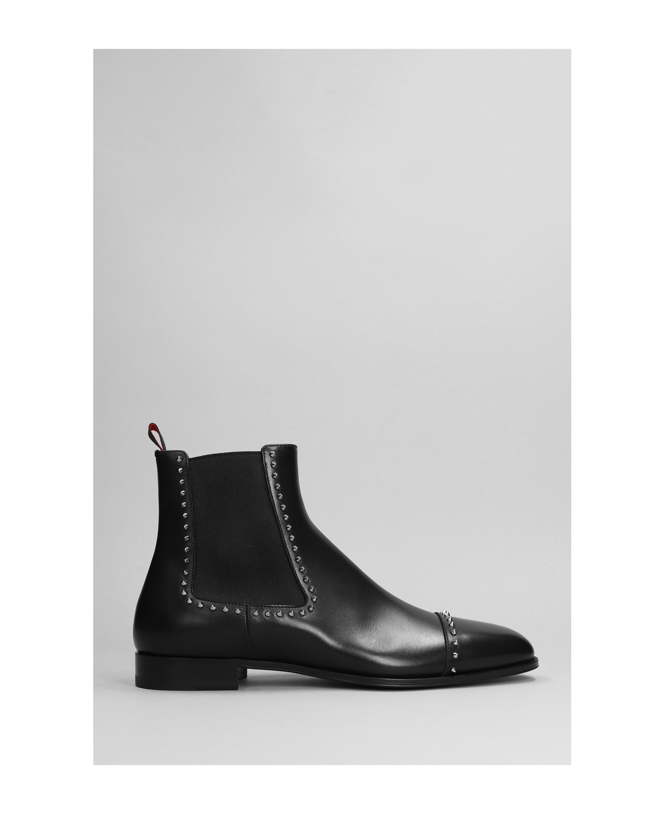 Christian Louboutin Chelsea Cloo Ankle Boots In Black Leather - black ブーツ