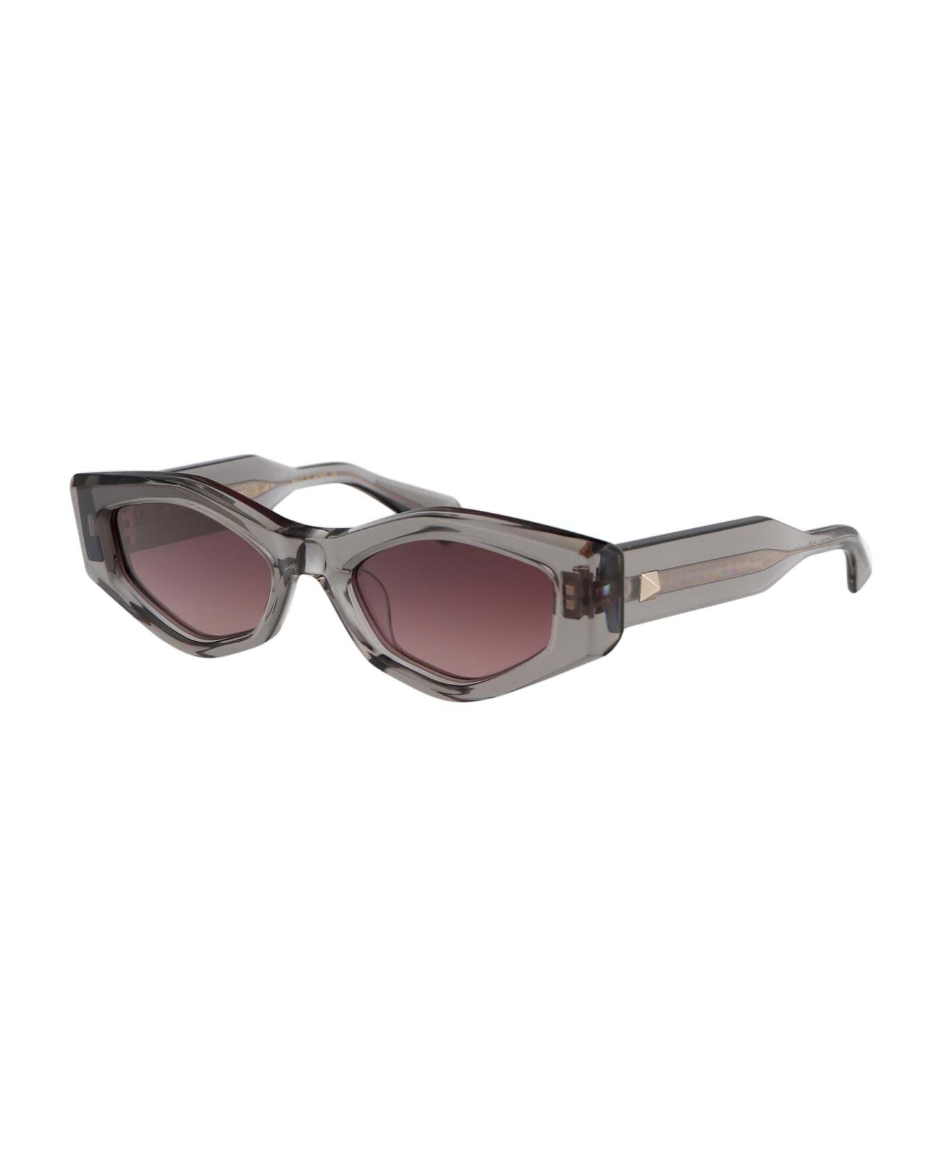 Valentino Eyewear V - Tre Sunglasses - 101C GRY - GLD
