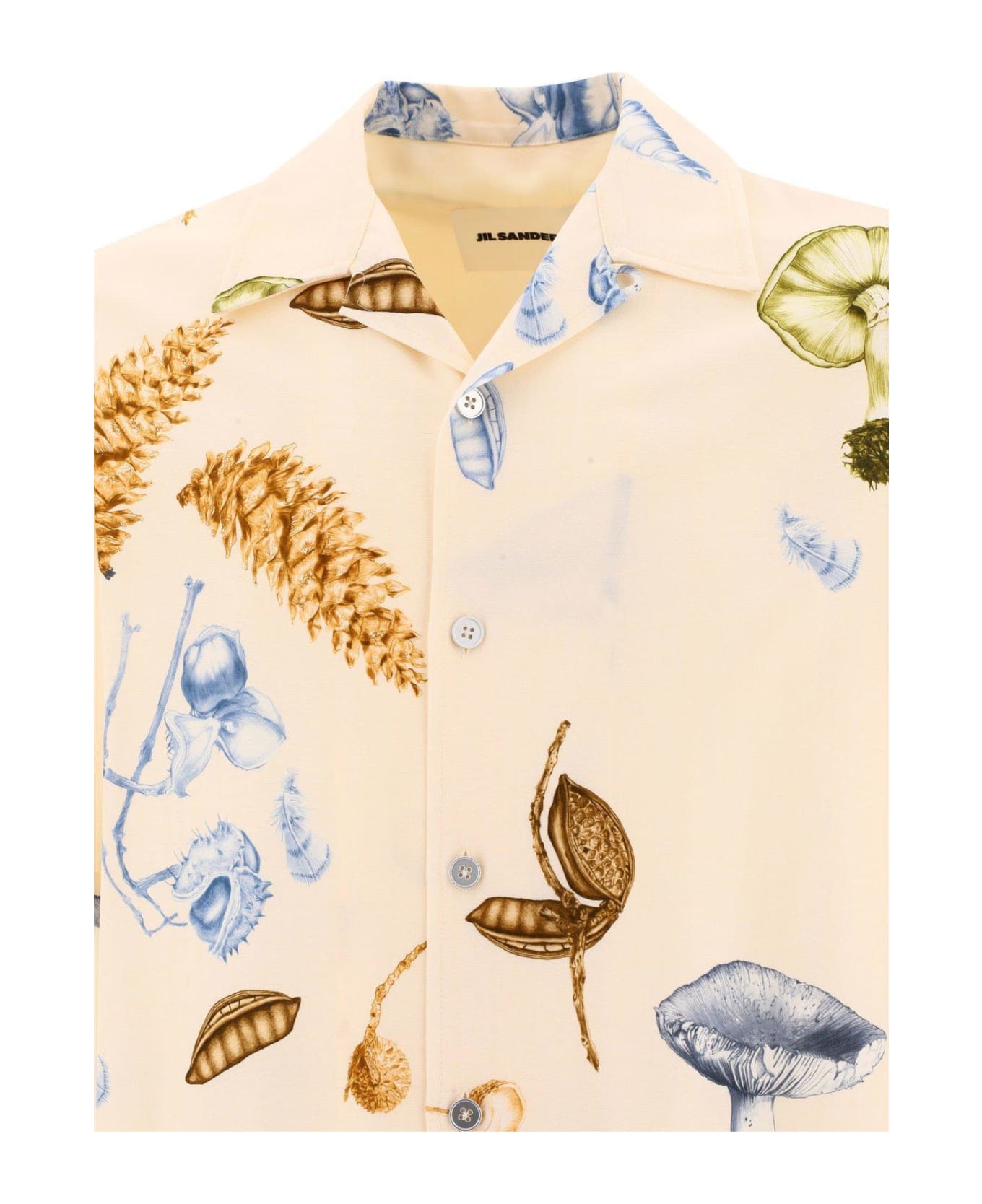 Jil Sander Graphic Print Short-sleeved Shirt - Panna