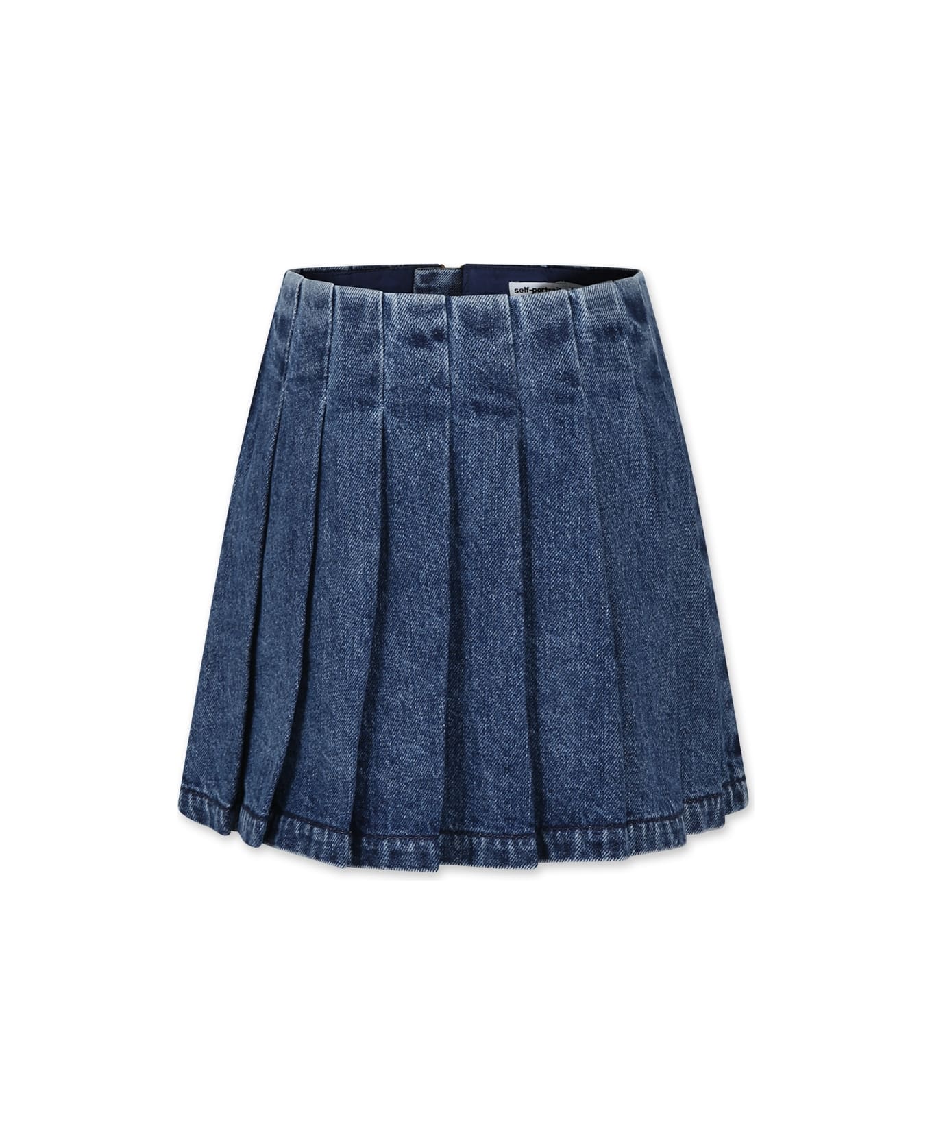 self-portrait Blue Skirt For Girl - Denim
