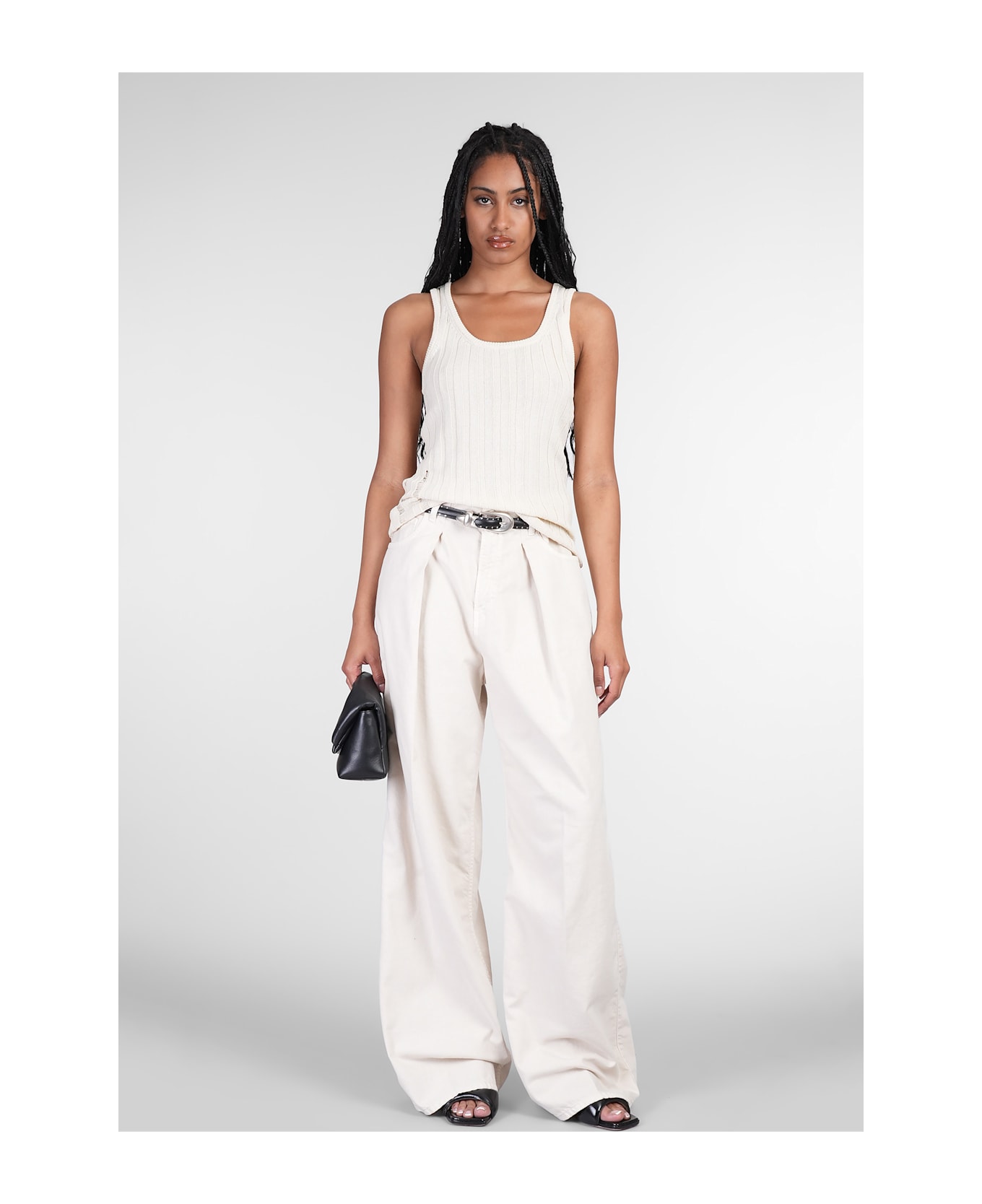 Haikure Candy Jeans In Beige Cotton - beige