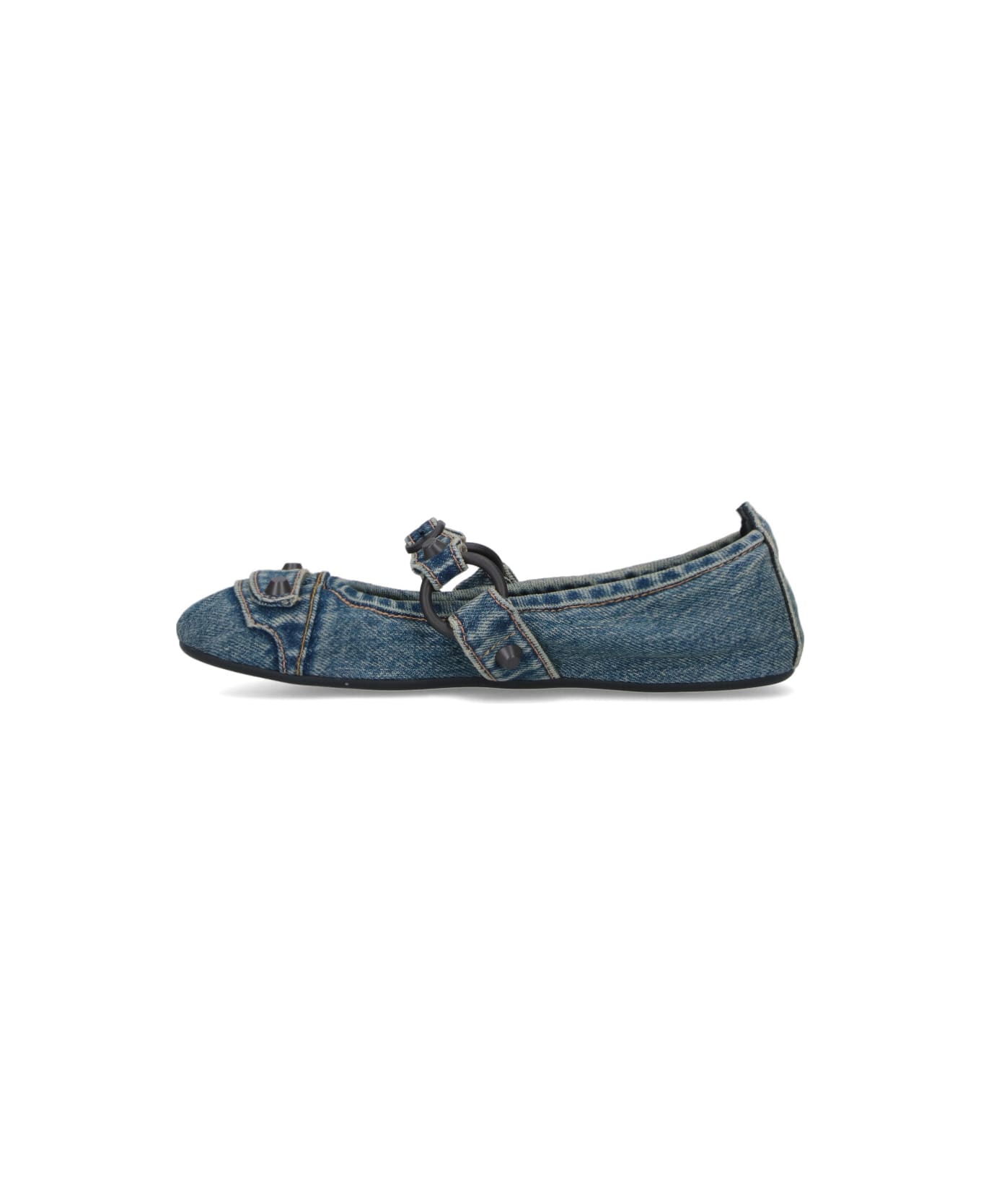 Balenciaga "city" Ballet Flats - Blue