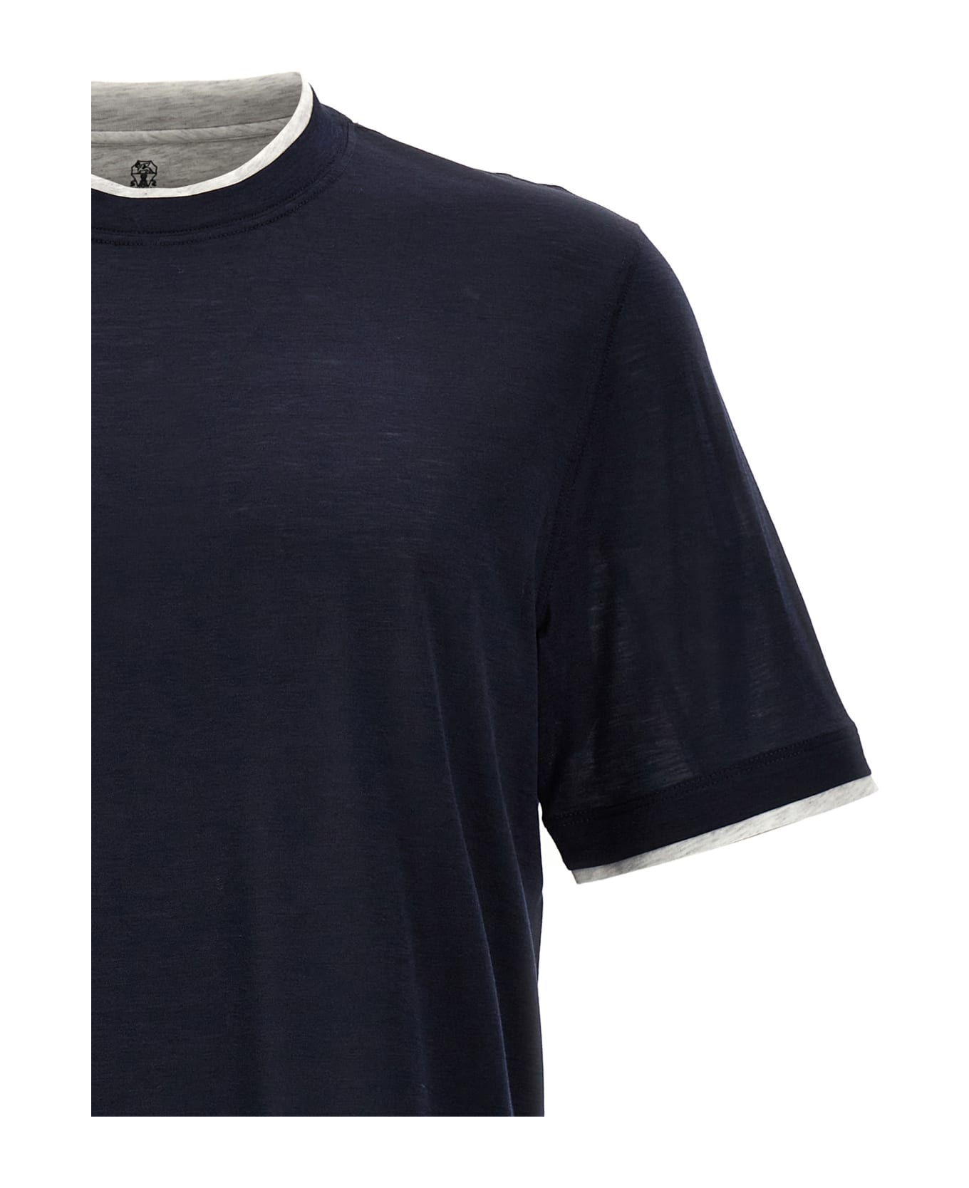 Brunello Cucinelli Layered T-shirt - Blue