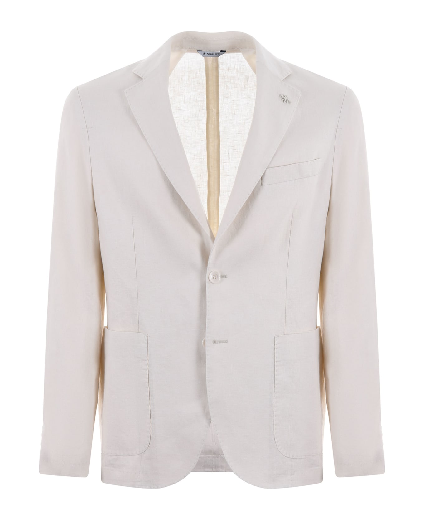 Manuel Ritz Linen Jacket - Ivory