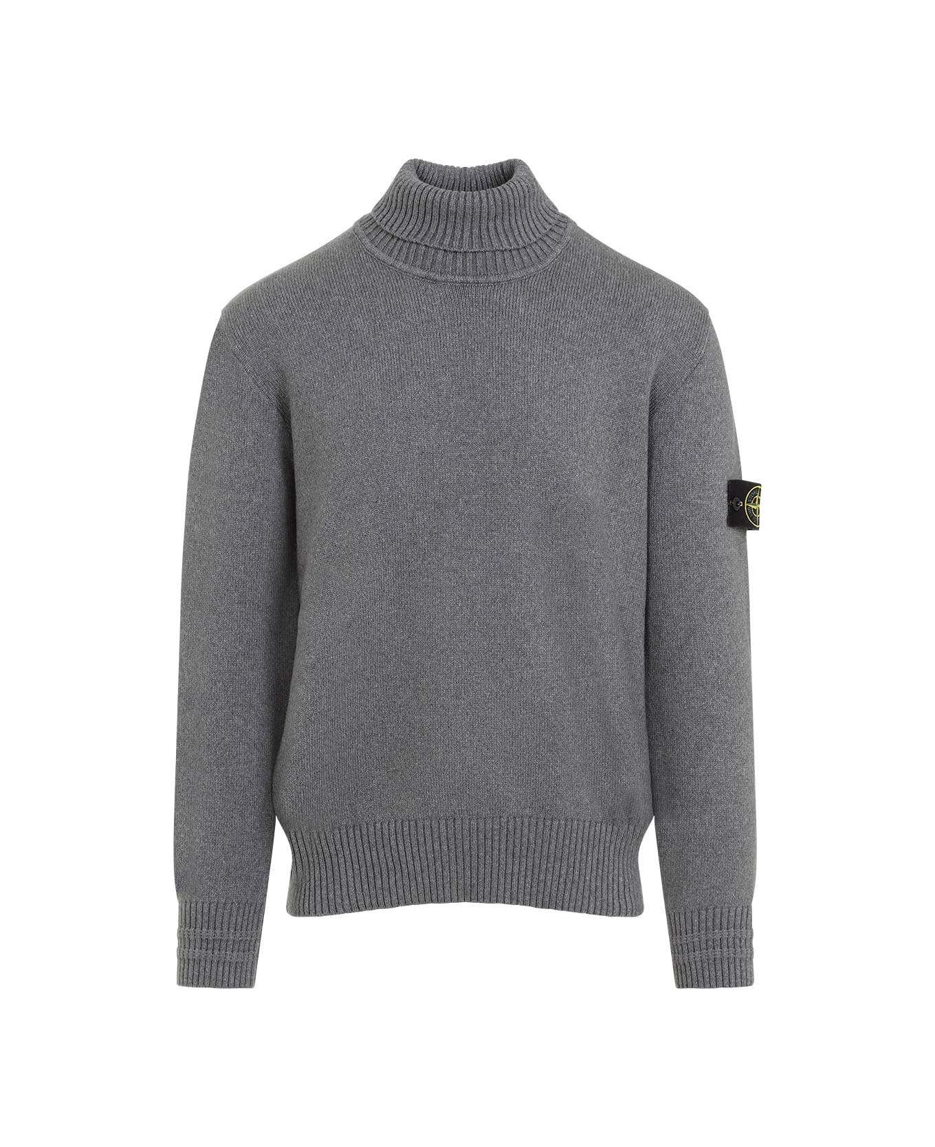 Stone Island Cotton Pullover - Melange Grey