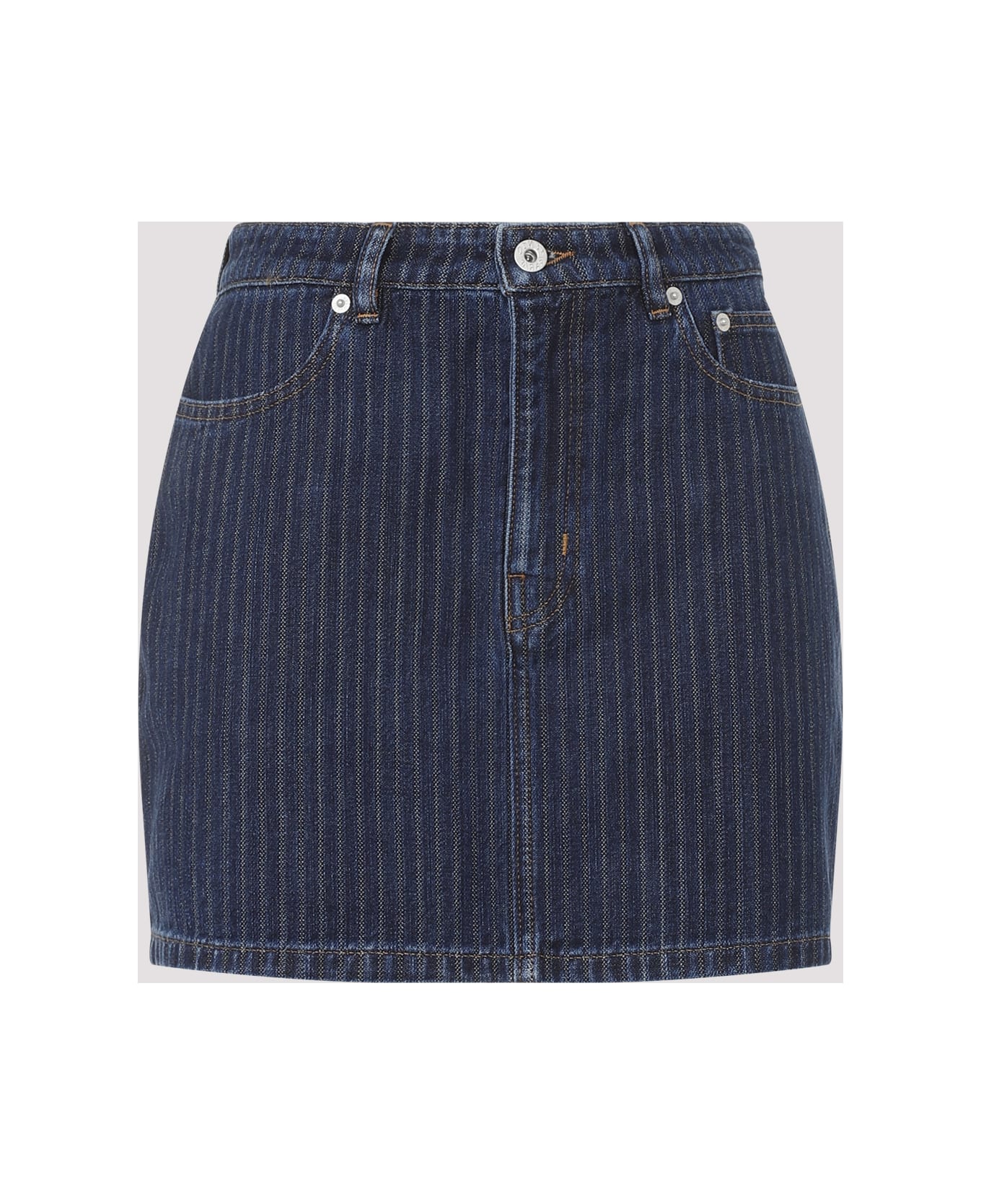 Kenzo Mini Stripped Skirt - Dd Dark Stone Blue