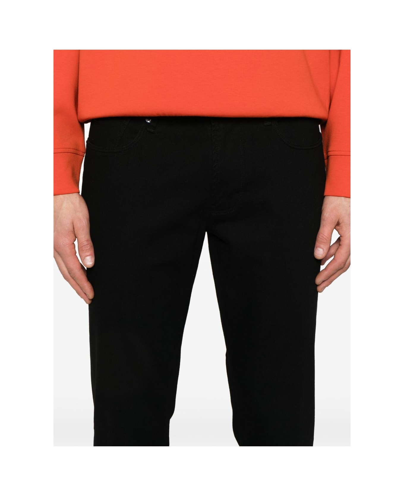 Emporio Armani Denim Cotton Jeans - Black