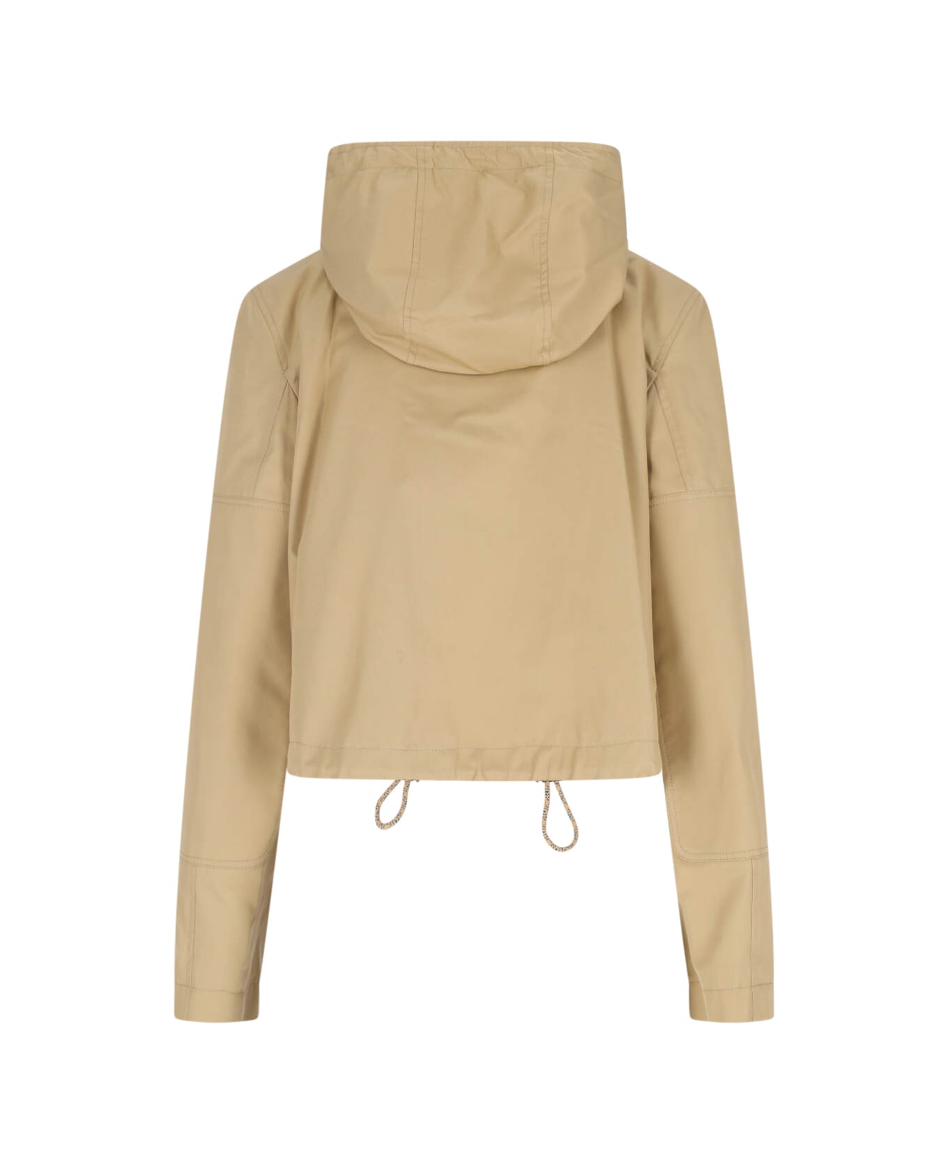 Burberry Zip Cropped Jacket - Beige