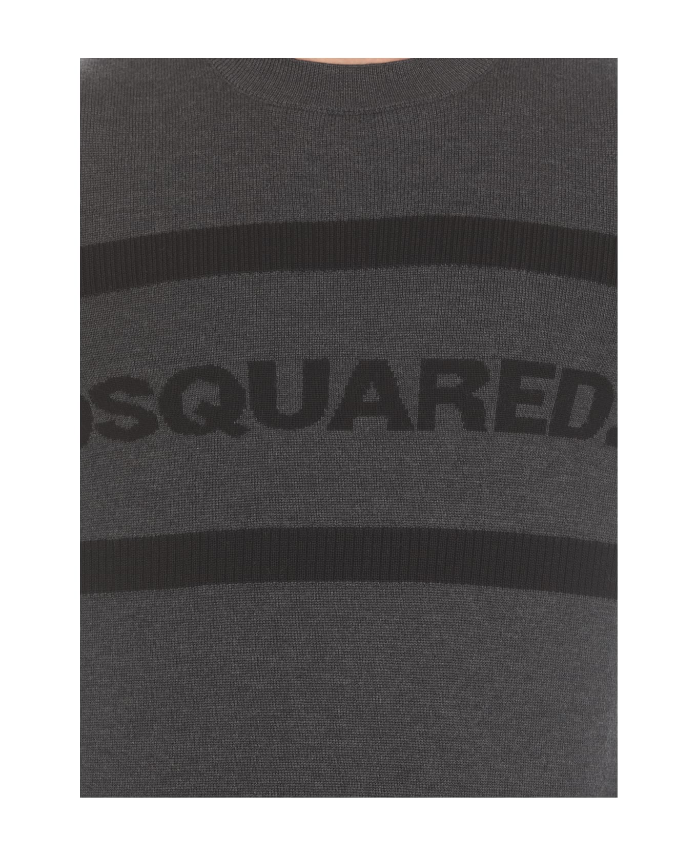 Dsquared2 Sweater With Logo - Grey