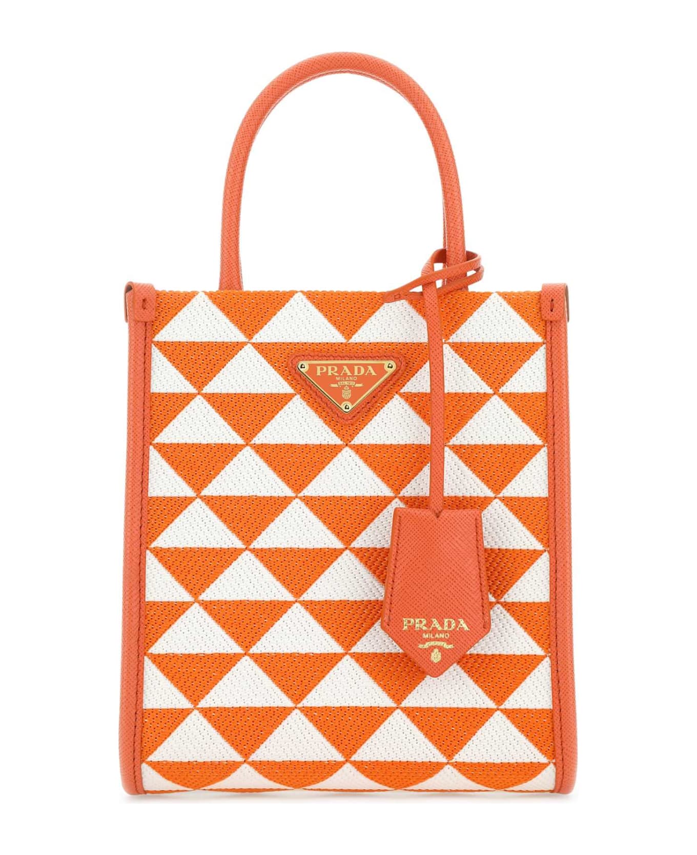 Prada Embroidered Fabric Micro Symbole Handbag - Multicolor トートバッグ