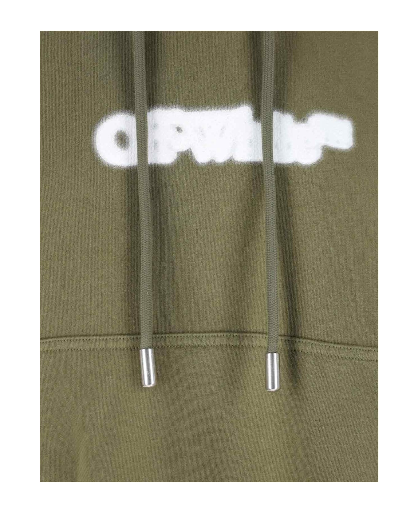 Off-White 
spray Arrow
 Hoodie - Winter Moss W