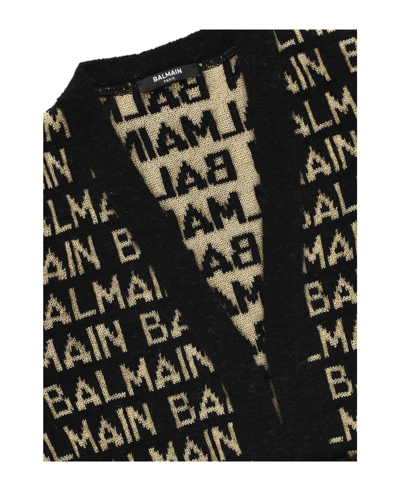 Balmain Cardigan With Logo - Black ニットウェア＆スウェットシャツ