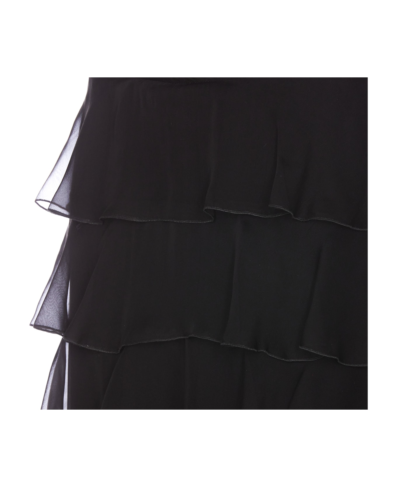 Valentino Garavani Chiffon Skirt - Black