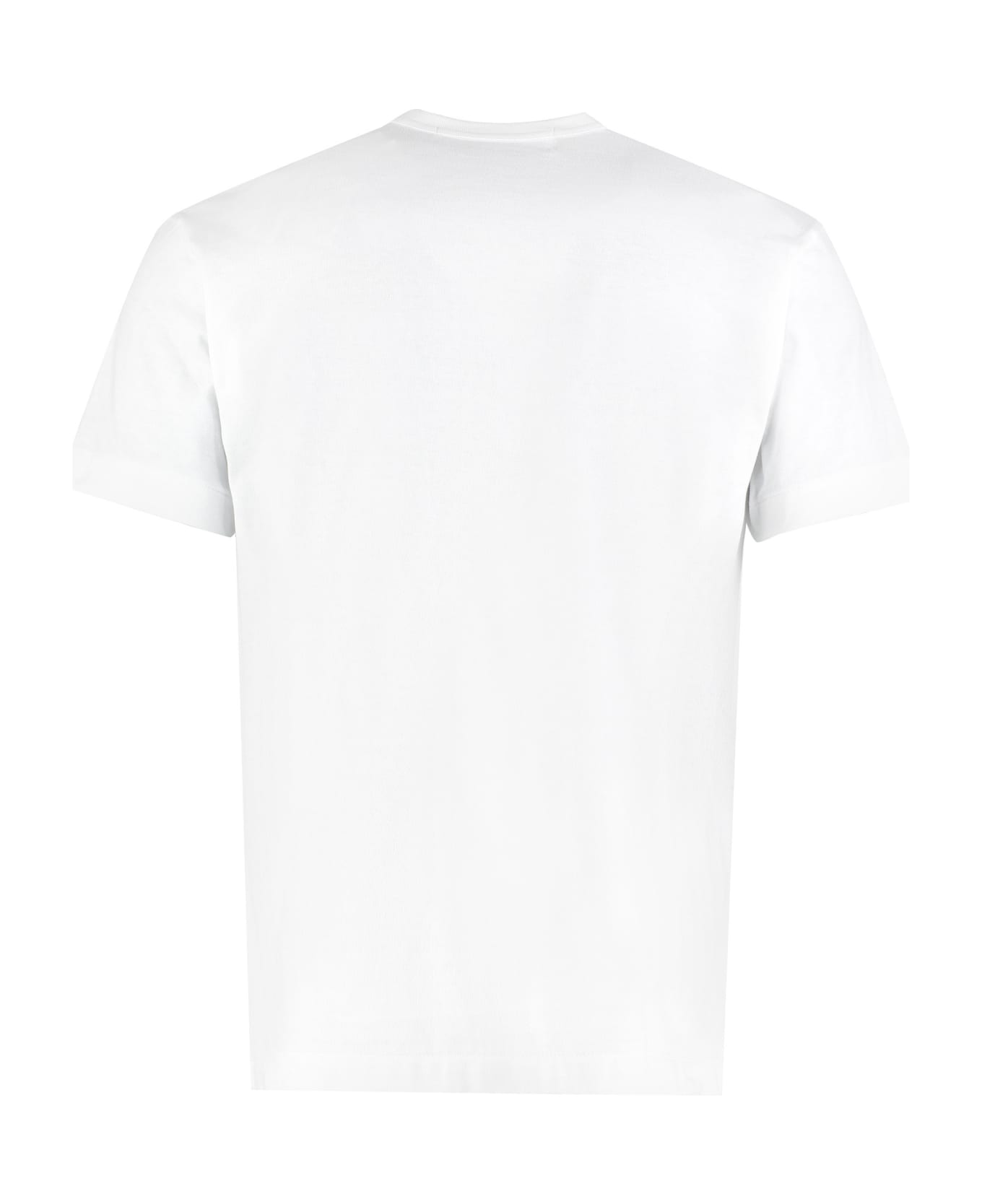 Comme des Garçons Play Patch Detail Cotton T-shirt - White