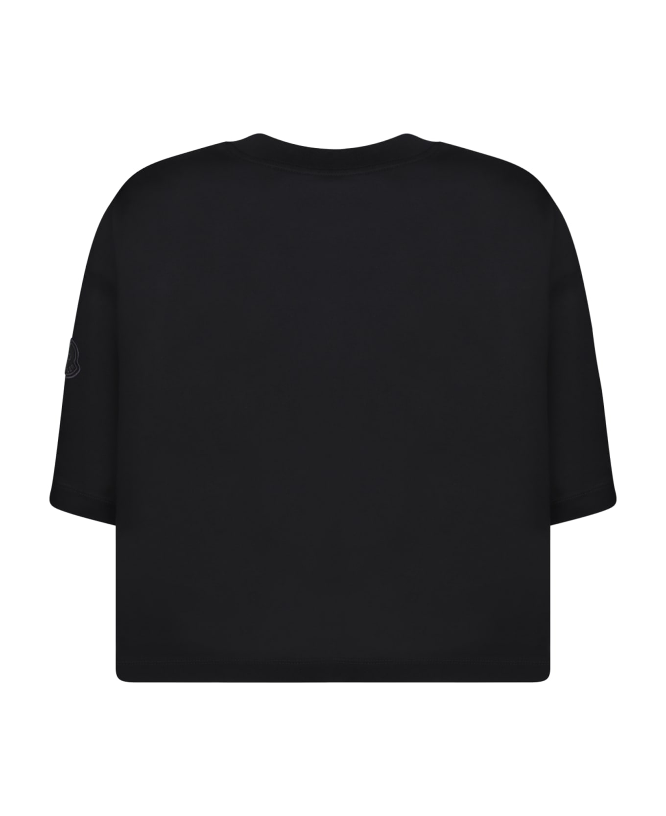 Moncler Black Cotton Oversize T-shirt - 999 フリース