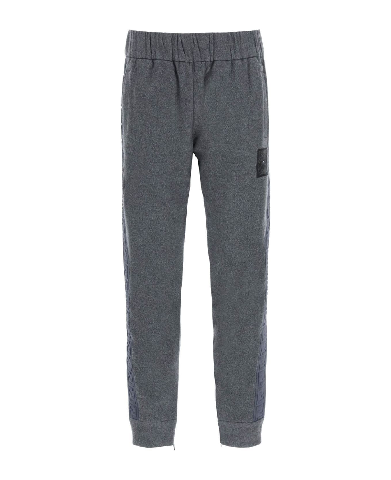 Fendi Cashmere Logo Pants - Gray