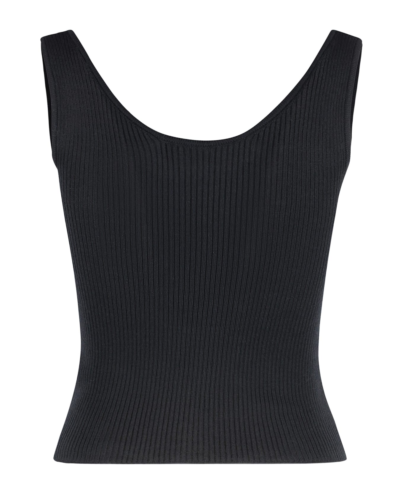 Roberto Collina Knitted Top - black