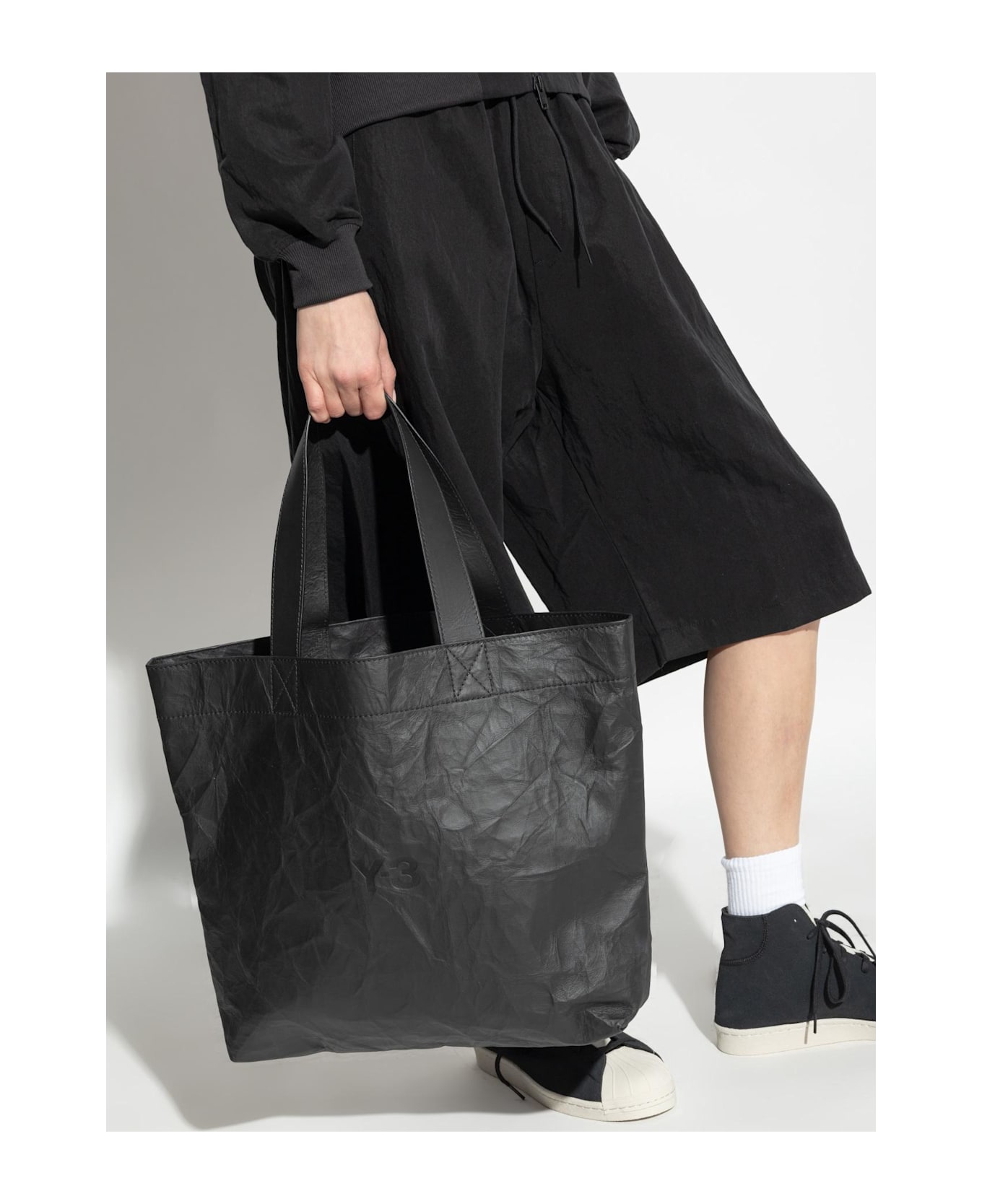 Y-3 Shopper Bag With Logo - BLACK