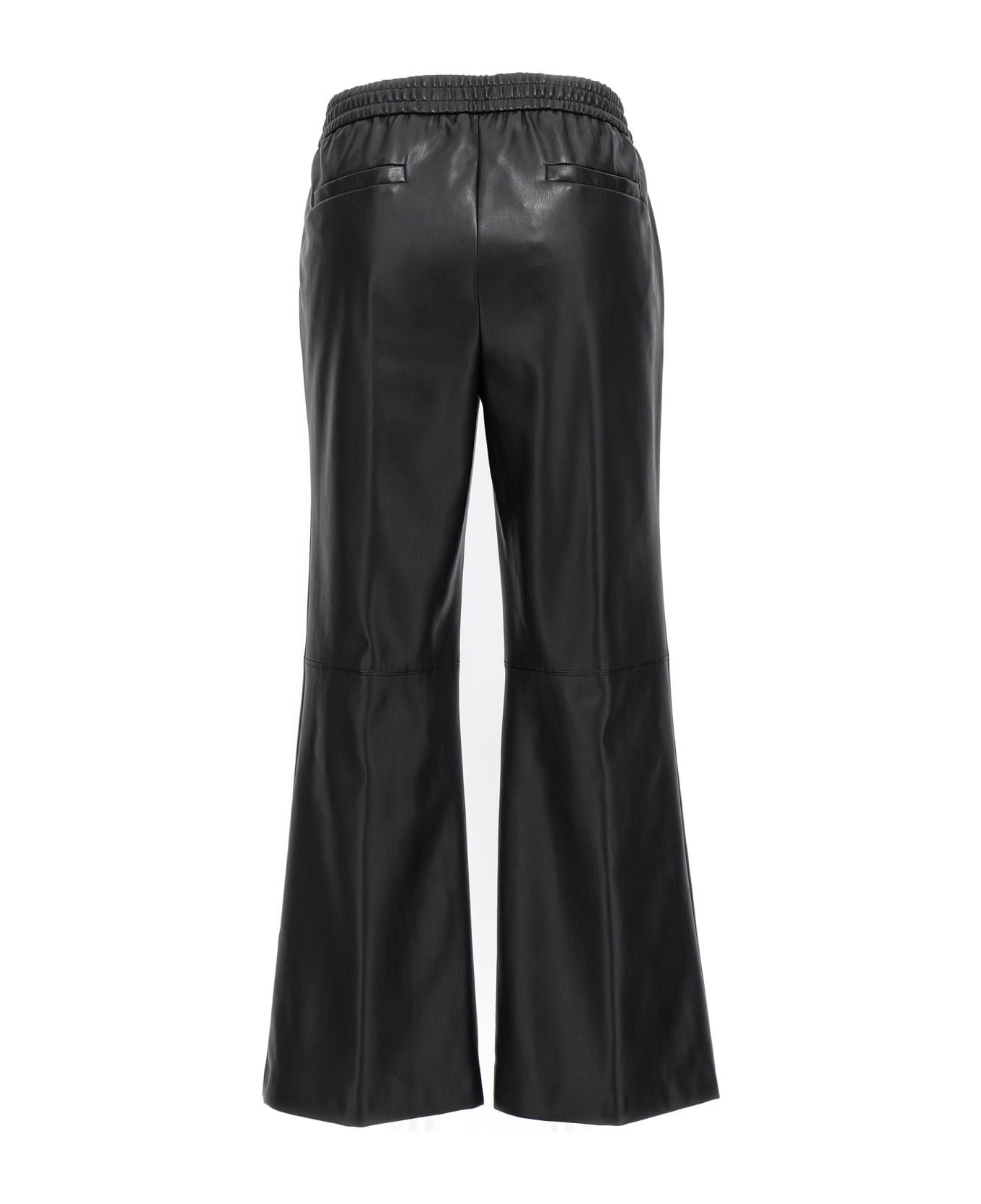 (nude) Eco Leather Pants - Black  