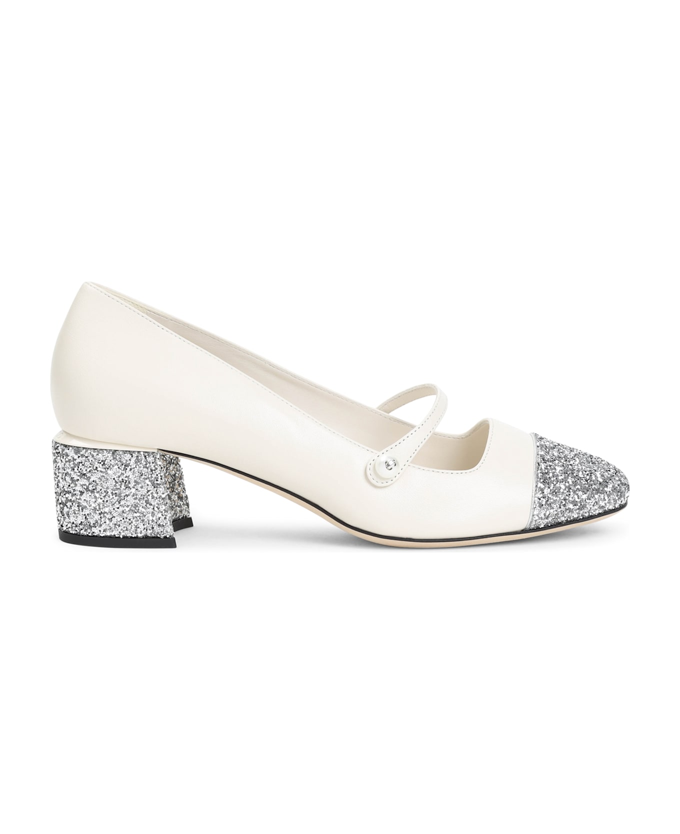 Jimmy Choo Elisa 45 Pumps - Silver Latte