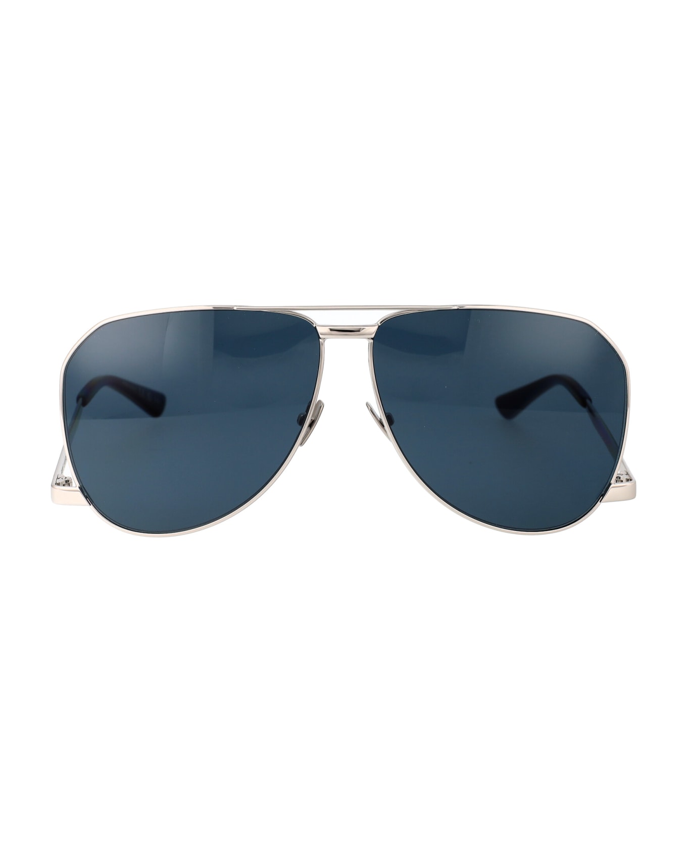 Saint Laurent Eyewear Sl 690 Dust Sunglasses - 003 SILVER SILVER BLUE サングラス