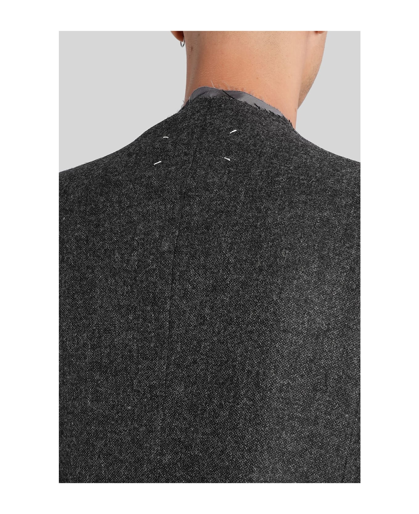 Maison Margiela Vest In Grey Wool - grey
