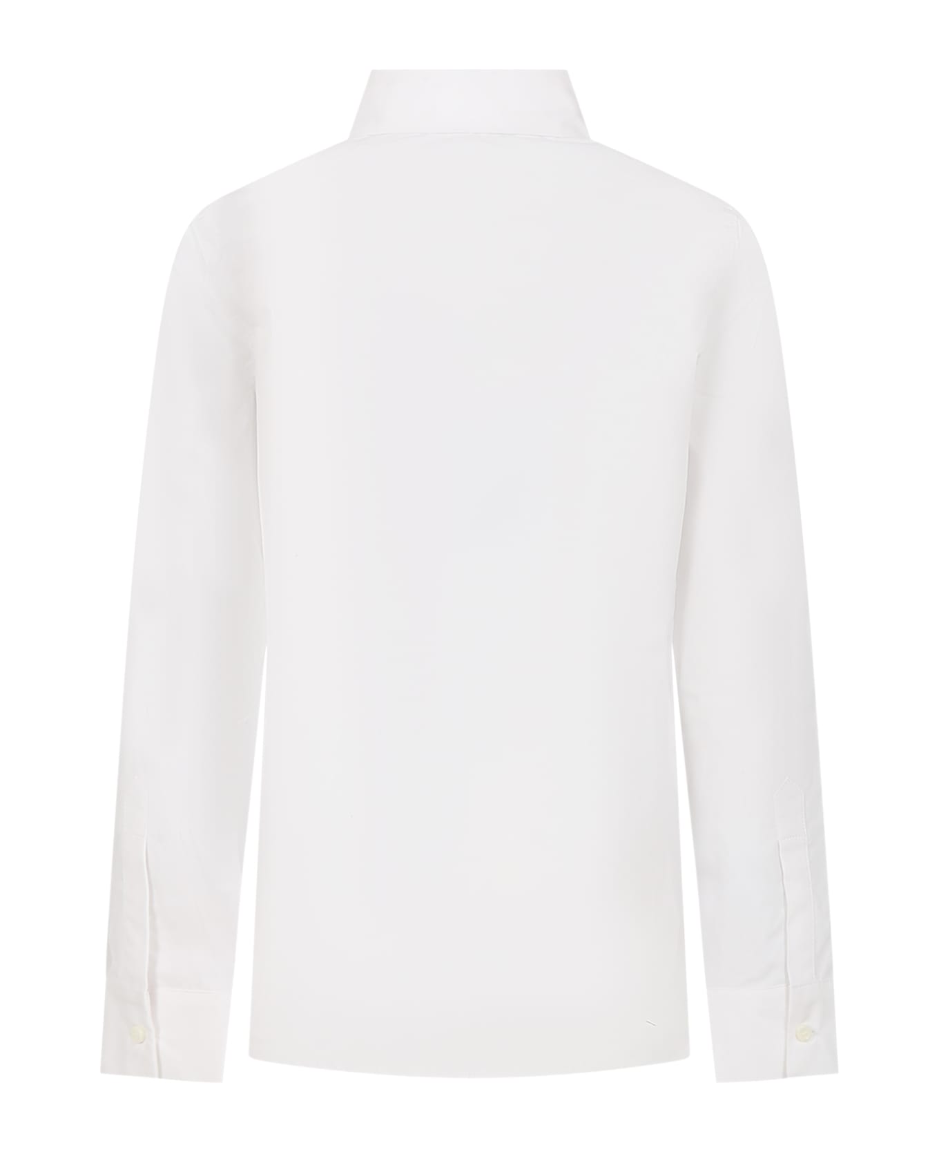 Dsquared2 White Shirt For Boy With Logo - White