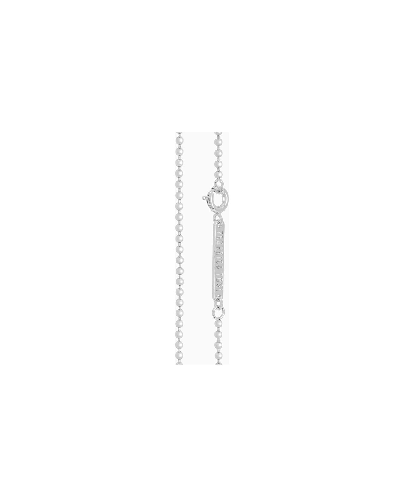 Federica Tosi Lace Long Ally Silver - Silver
