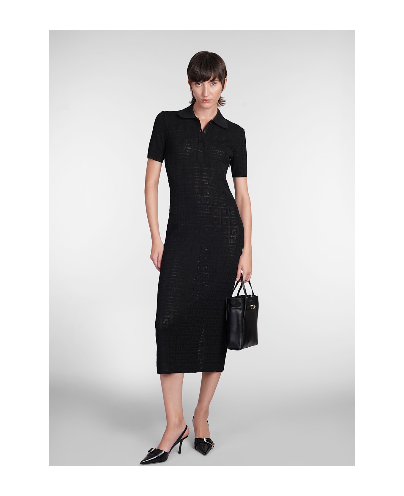 Givenchy Dress In Black Viscose - black