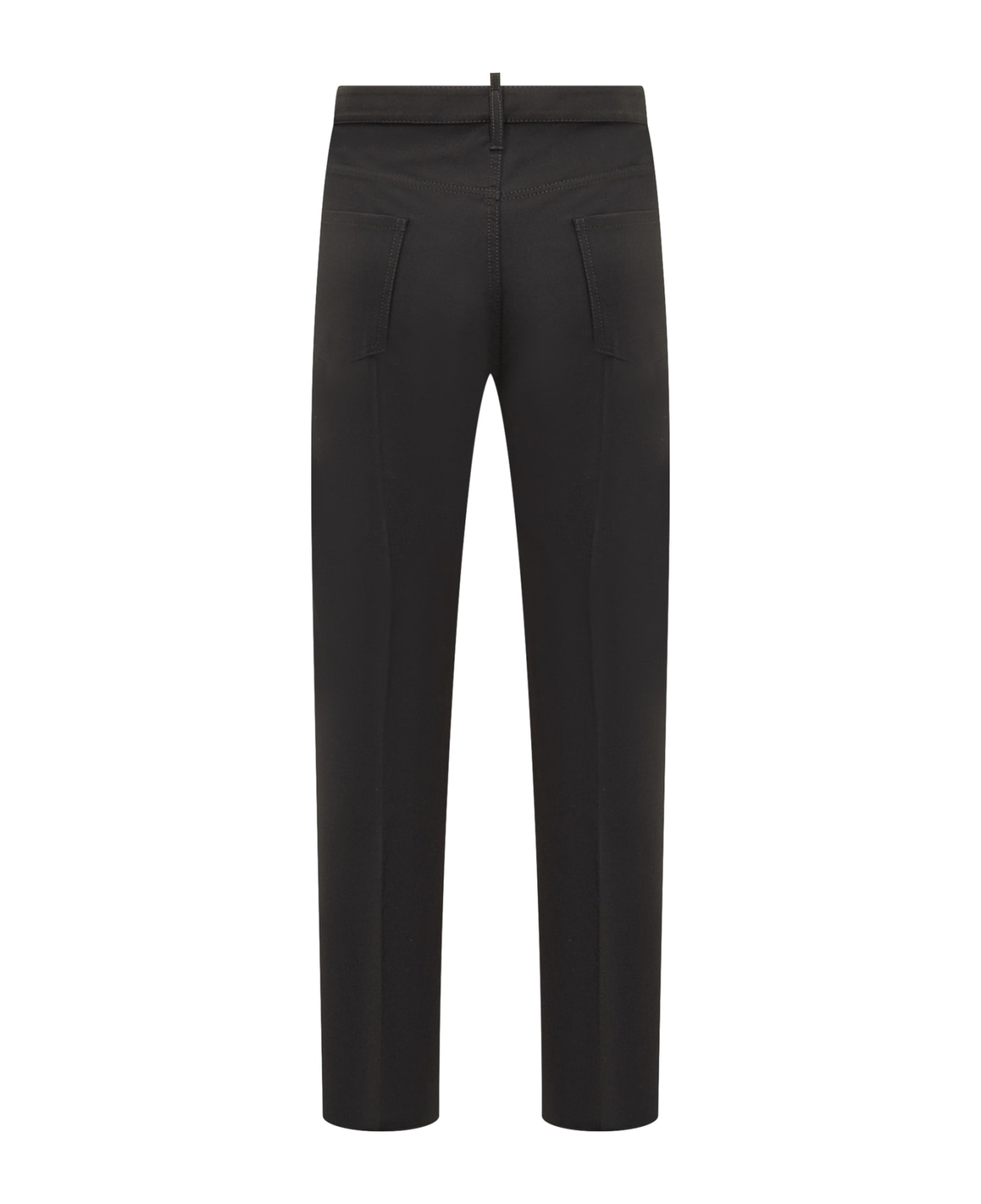 Dsquared2 Trousers With Ironed Crease - BLACK