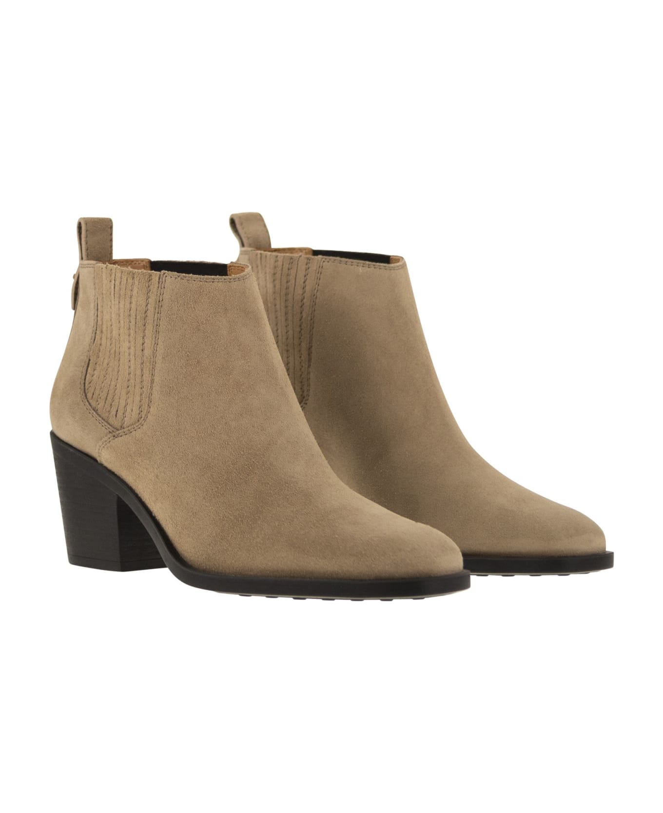 Tod's Suede Boot - Beige