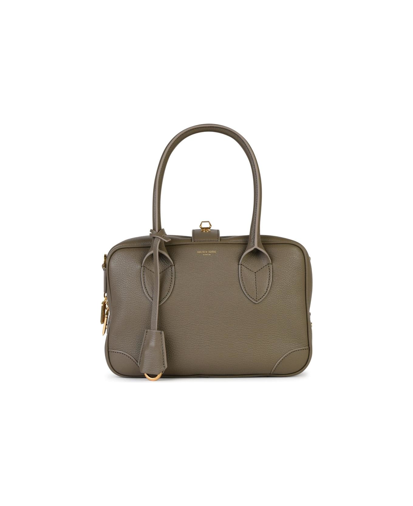 Golden Goose 
vita
 Beige Leather Top Case - Green