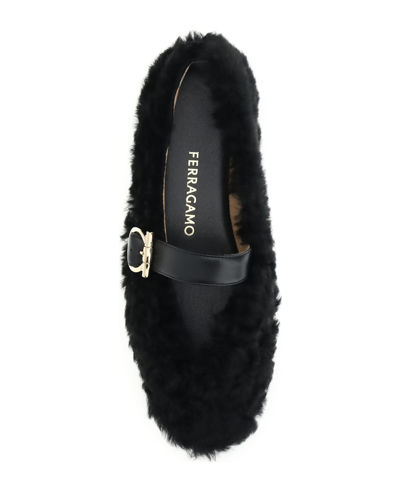 Ferragamo Gancini-embellished Ballerinas