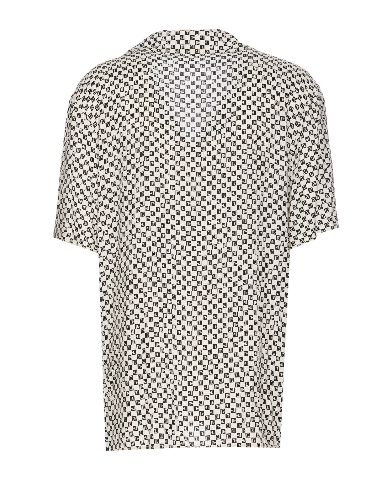 Balmain Mini Monogram Pijama Shirt - Black シャツ
