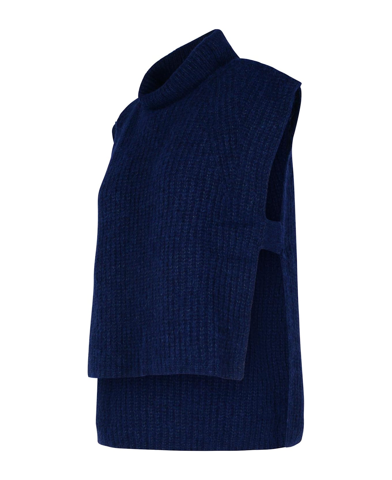 Marant Étoile 'megan' Navy Alpaca Blend Vest - Navy