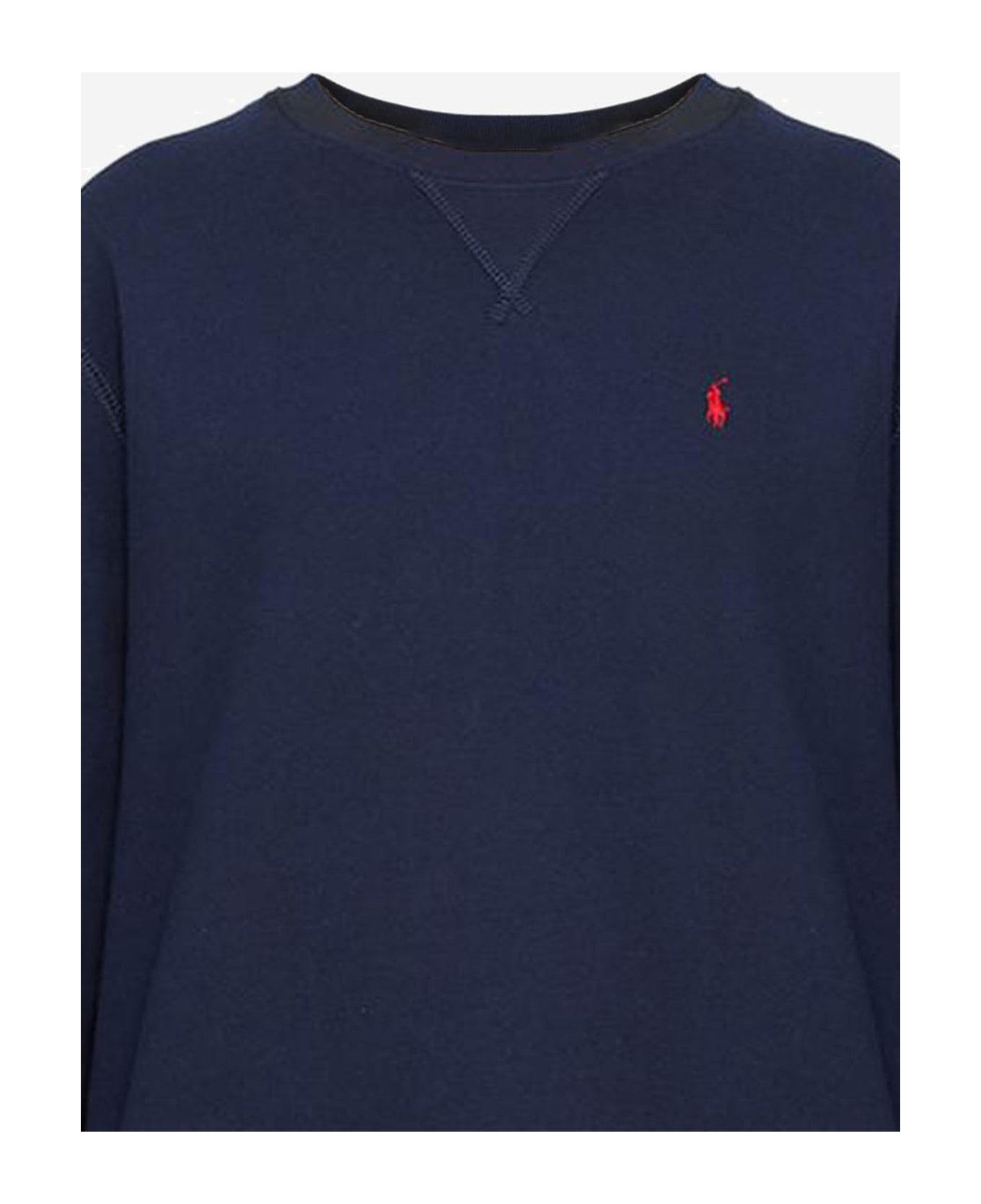 Polo Ralph Lauren Cotton Blend Sweatshirt With Logo - Blue