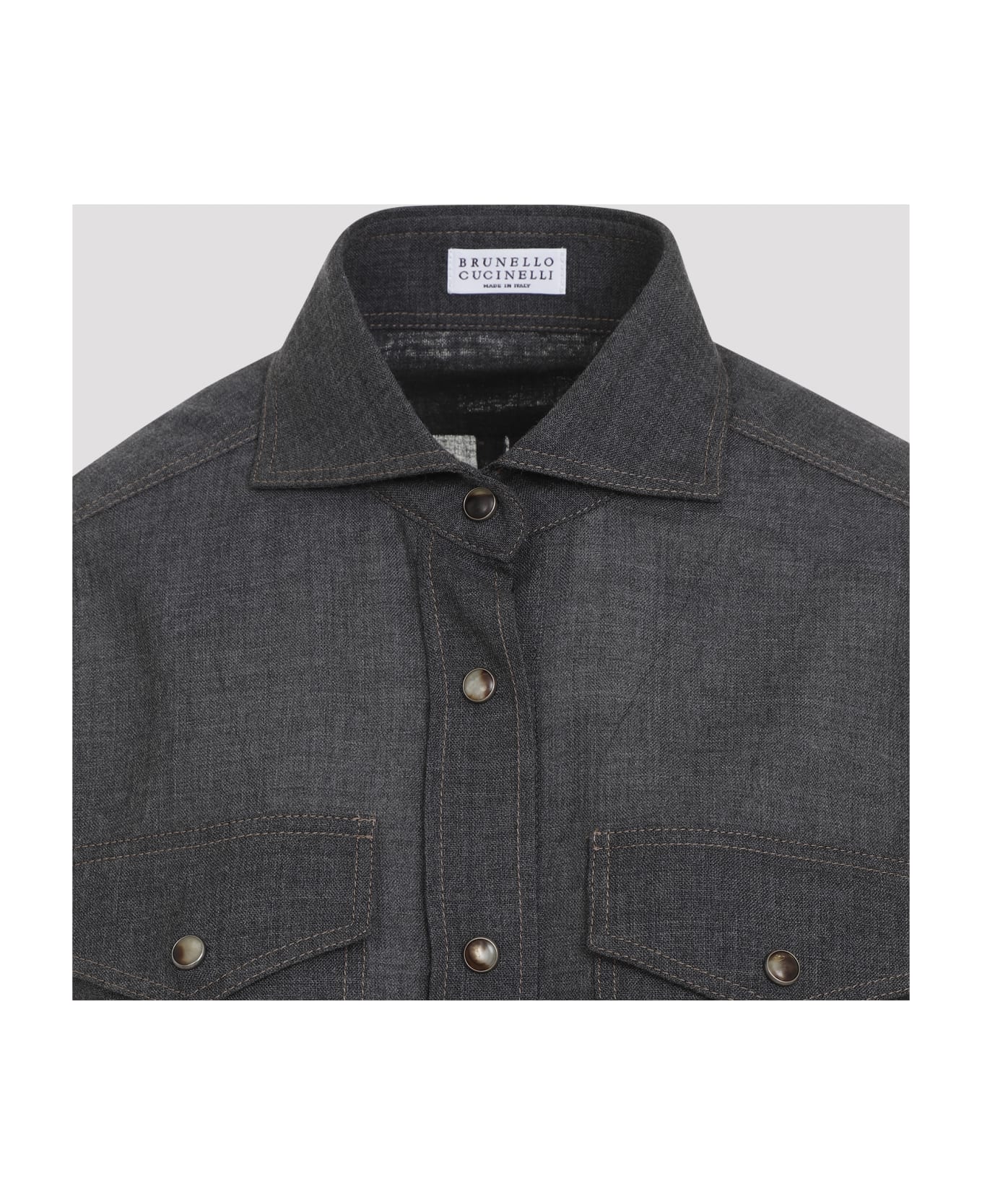 Brunello Cucinelli Shirt - Grigio Scuro