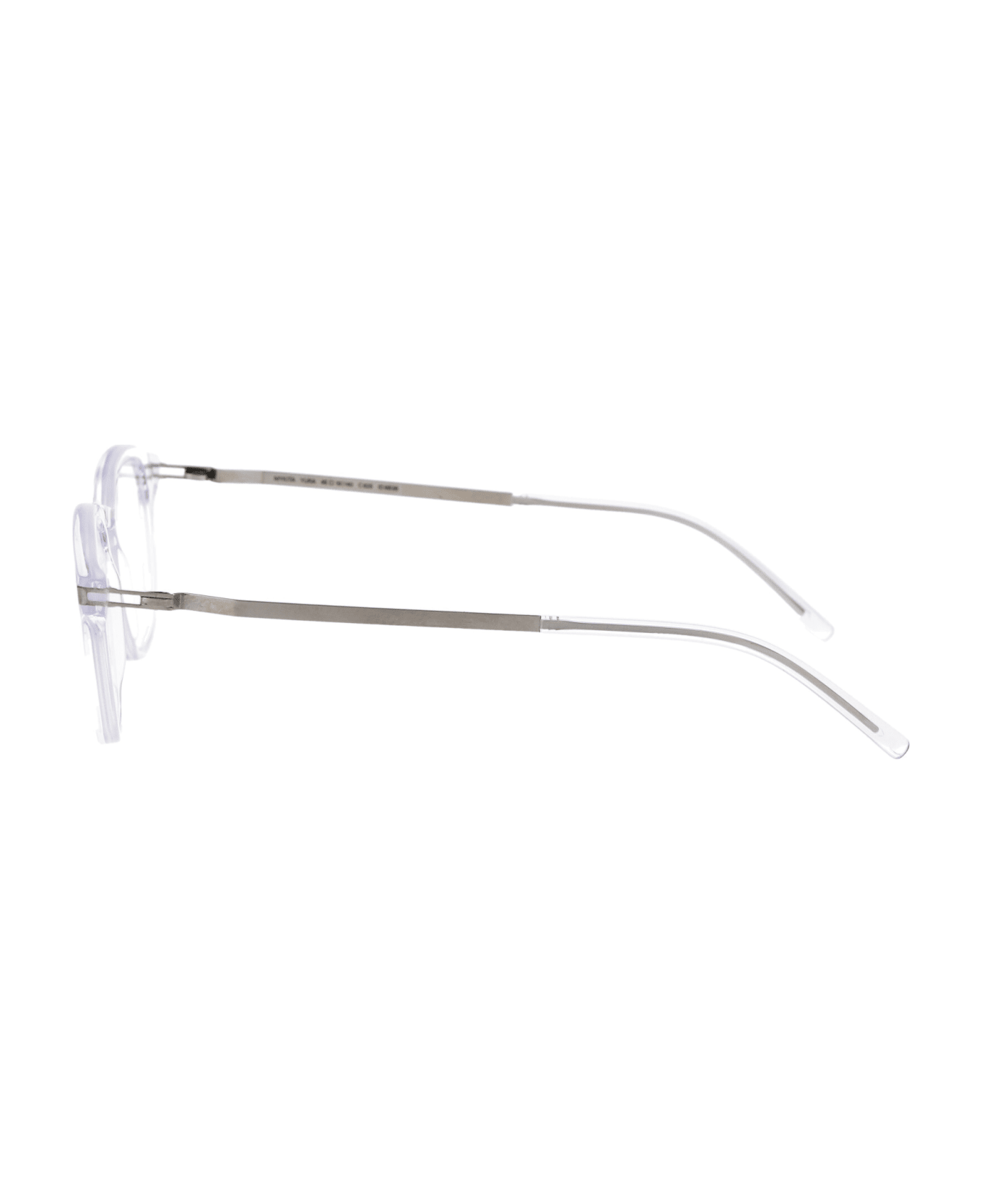 Mykita Yura Glasses - 825 C72 Limpid/Shiny Silver Clear